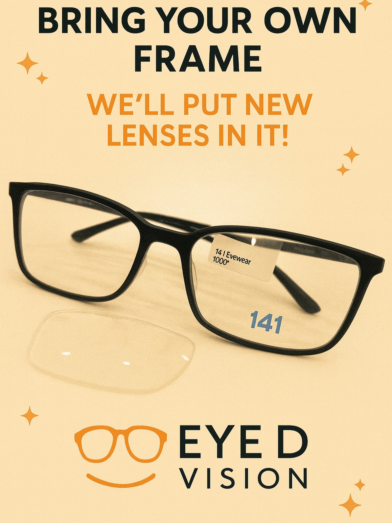 Oh did you know? 👀✨
You can bring in ANY frame — designer, vintage, or your fave old pair — and we’ll put brand new lenses in it!
We accept most insurances, offer lens upgrades, and make everything super easy.
Come stop by Eye D Vision 💛🖤
#nyc #brooklyn #parkslope #eyedvision #opticalstore #brooklynoptical #nycoptical #glasseslovers #visioncare #byoframe #newlenseswhodis