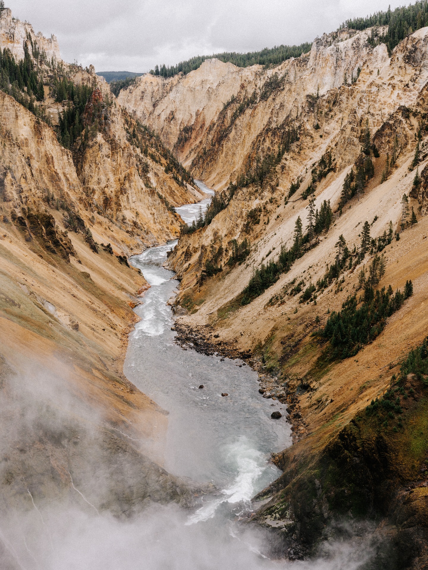 Der Grand Canyon of the Yellowstone ist einer der vielen Highlights im Yellowstone National Park. Wir kamen bei unserem Besuch aus dem Staunen nicht heraus, die Farben des Gesteins sehen aus wie gemalt. Bei unserem Besuch hat es kurz vorher geregnet, weshalb die Farben noch mal intensiver waren.
Fact: Die gelb orange Farbe des Gesteins kommt von Eisenverbindungen im Gestein, die wegen hydrothermale Prozesse oxidiert, was von Vulkanismus unter dem National Park kommt.
Man kann die Schlucht von 2 Seiten aus anfahren. Entweder über das north rim oder über das south rim. Wir fanden die nördliche Seite schöner, aber es lohnt sich beide Seiten anzusehen und Entlang des canyons zu wandern. Wir haben uns dort auch für die nördliche Seite entschieden.
Dort gibt es den North Rim Trail von dem ihr verschiedene Blickwinkel auf den Canyon habt. Ende des trails ist der Inspiration Point, bis dorthin sind es 4-5km one way. Das selbe müsst ihr dann wieder zurück wandern. Aber der Trail ist nicht sehr anspruchsvoll und leicht zu wandern.
Wenn man nicht so viel Zeit hat kann man auch nur die einzelnen viewpoints mit dem Auto ansteuern. Oder man wandert nur einen Teil: der spektakulärste Teil ist von Lookout point bis zum Inspiration Point.
Wir finden es immer schön solche Orte zu Fuß zu erkunden, weil man die Natur einfach noch mal intensiver wahrnimmt. 🧡
Wie seht ihr das? Erkundet ihr solche Orte auch gerne wandernd oder geht ihr es lieber gemütlich an und genießt einfach nur die Aussicht?
#yellowstonenationalpark #usaroadtrip #reisetipps #
Yellowstone | Wyoming Reise | Montana | Schlucht | USA Roadtrip