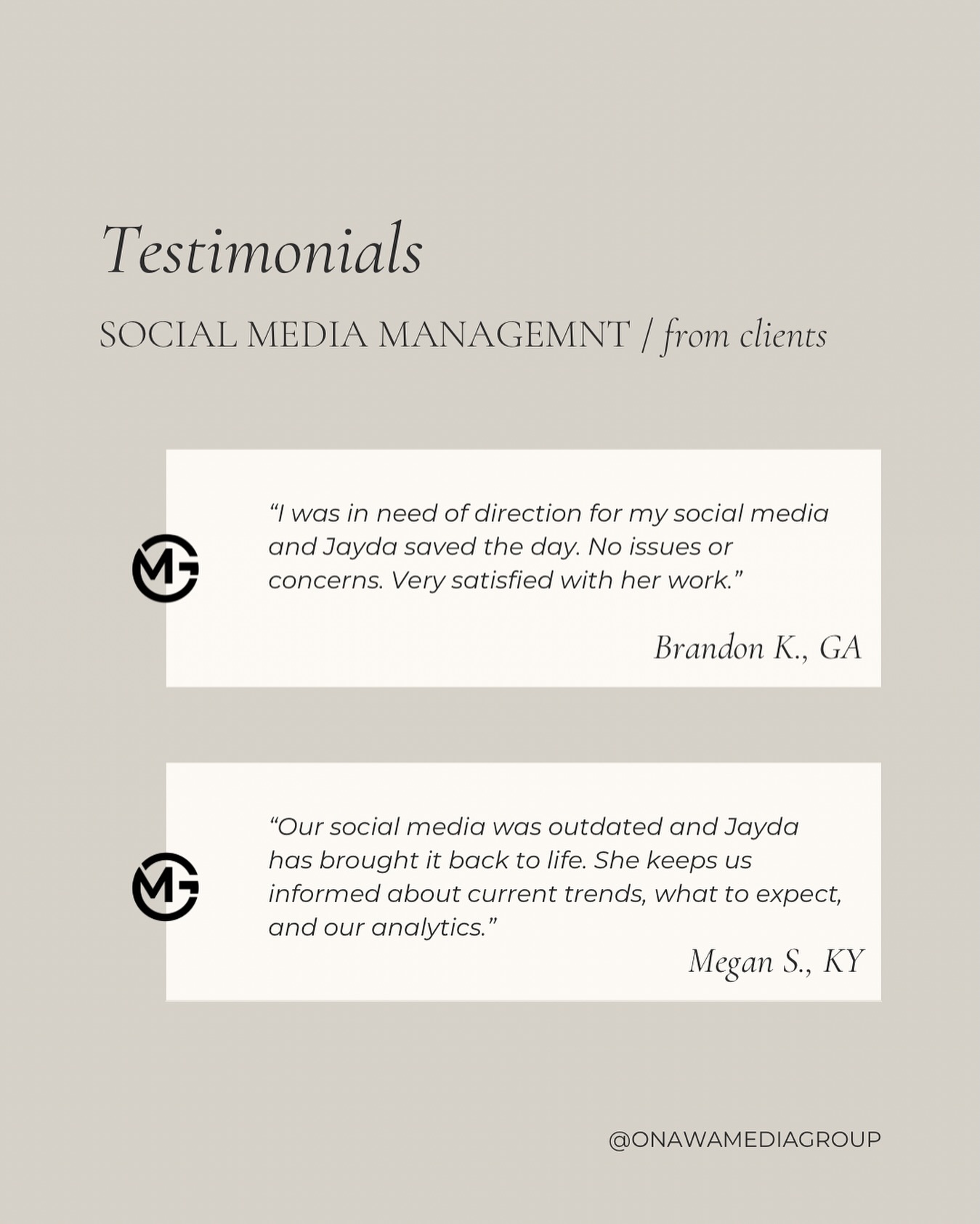 Very grateful for our clients. Thank you for trusting Onawa Media Group. 🤍
Discover more at onawamediagroup.com
•
•
•
#marketing #digitalmarketing #branding #entrepreneur #socialmediaagency #socialmediamanagement #socialmediamanager #services #Louisville #Kentucky #atlanta #chicago #miami