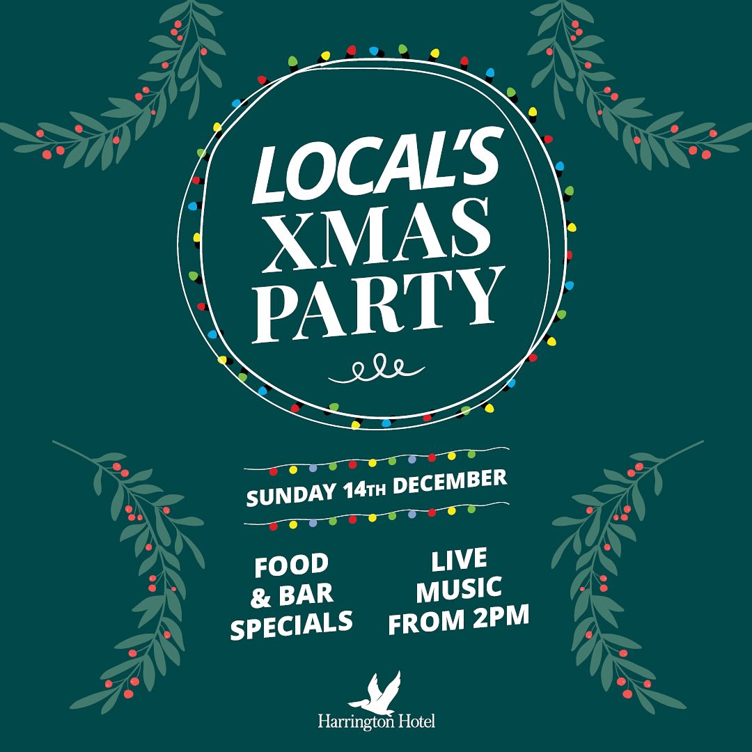 🎄 WHAT’S ON THIS DECEMBER AT HARRINGTON HOTEL 🎄
Mark your calendars, we’ve got the festive fun lined up!✨ 1st to the 20th of December is our Christmas Giving Tree.
Donate a present and help bring a smile to a child in need, in partnership with Faith Family.🎉 Sunday 14th December | Local’s Christmas Party
Food and bar specials plus live music from 2pm. A perfect afternoon to celebrate with your community!🎆 Wednesday 31st December | NYE Celebration
Ring in the new year with Cranky Duck from 9pm and a big night of music, dancing and good vibes.We look forward to a busy month ahead with you all!
#harringtonhotel #festiveseason #community #harrington #decemberevents #christmas2025 #nye2025