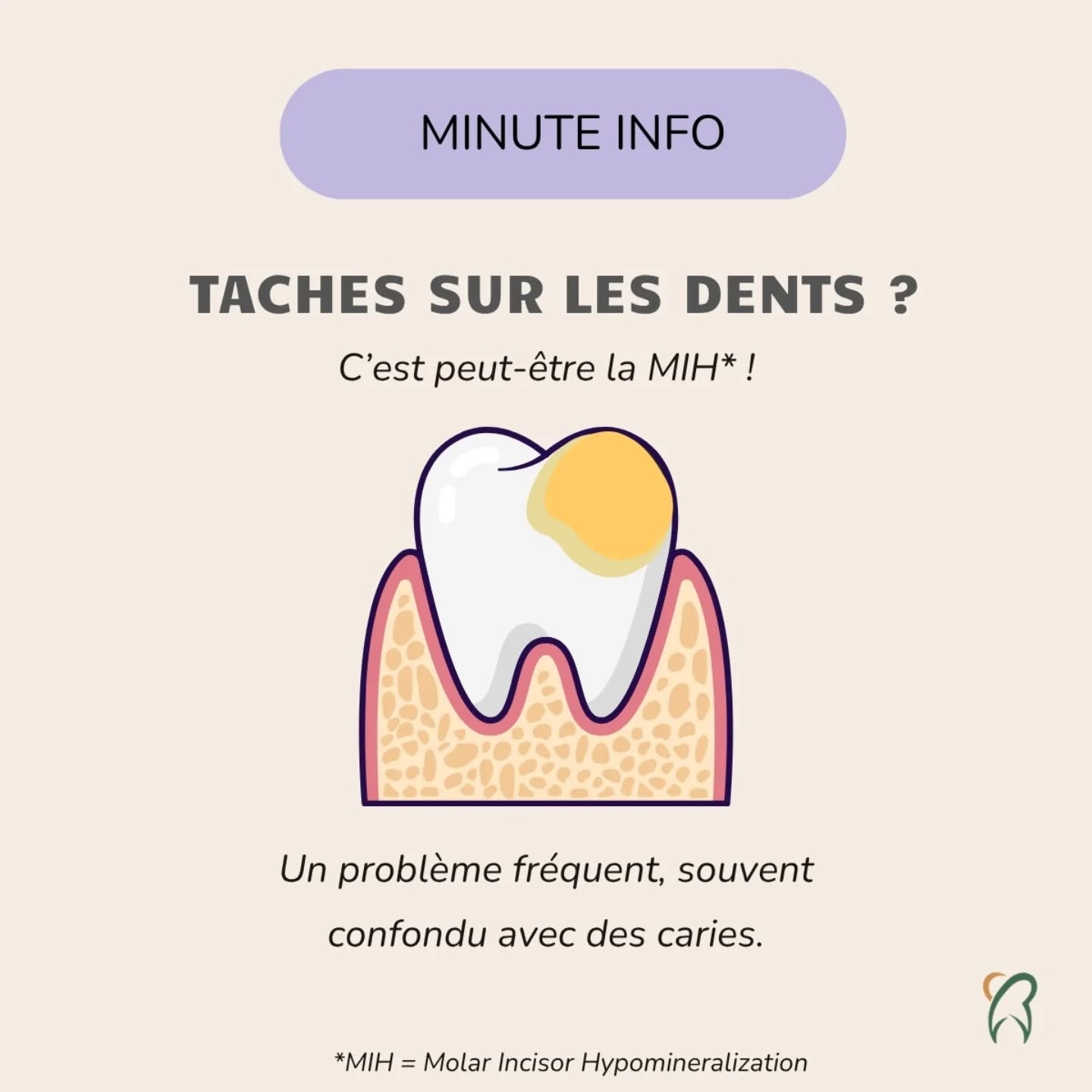Vous voyez des taches blanches, jaunes ou brunes apparaîtrent sur les dents de votre enfant ?
Ça vaut le coup d'en parler lors de la prochaine visite.
En attendant, on vous explique ce que c'est.
.
.
.
#Roddeassocies #MIH #carie #Hygienedentaire #Conseil #Dentiste #Dentist #Cabinetdentaire #luxembourg