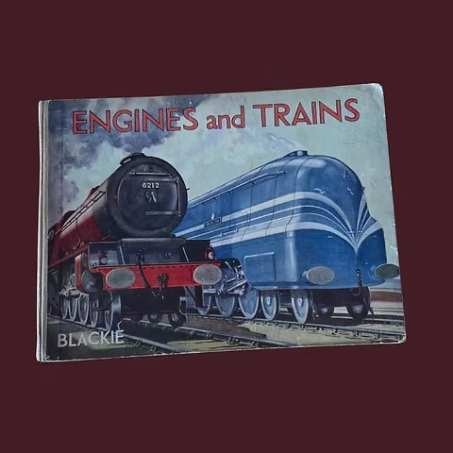 https://www.objetdart-stuff.co.uk/product-page/vintage-illustrated-children-s-book-engines-and-trains-published-blackie-sn #stufftoyouandme #vintagebook