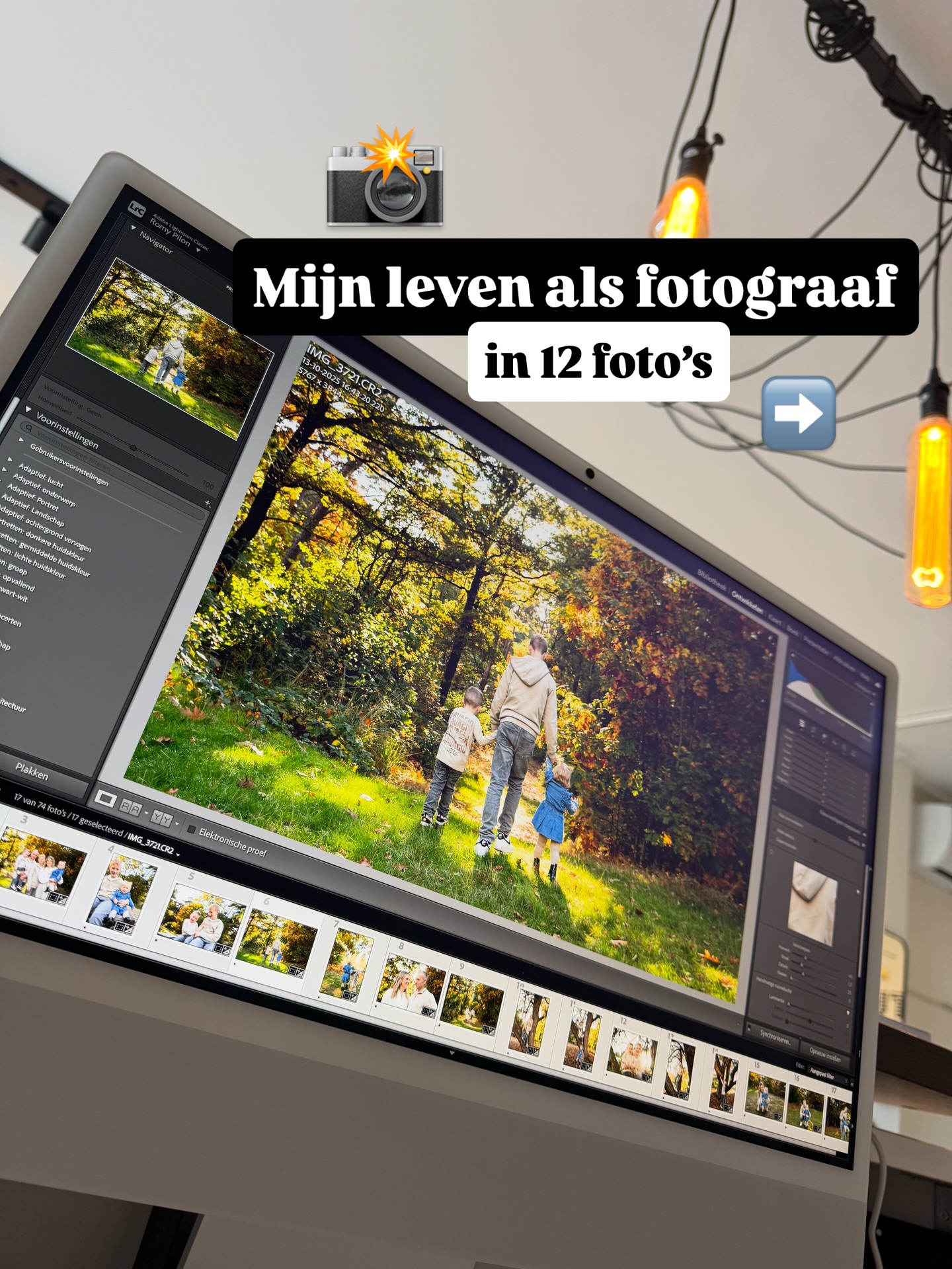 En dit is slechts een deel🙈
1. De allerleukste cakesmashes vastleggen in mijn eigen studio in Winterswijk🎂
2. Samenwerken met collega fotografen💕
3. Inkopen doen voor de studio🛍️
4. Verzameling cakesmash kleding uitbreiden🤫😍
5. Buiten herinneringen vastleggen voor families & gezinnen🥰
6. Pasfoto’s maken🥹
7. Albums checken & inpakken✨
8. Nieuwe cakesmash thema’s bedenken & uitwerken🧙🏼♀️🪄
9. Props shoppen⚽️🎉
10. Wanddecoraties verkopen | Kinderportretten maken📸 | Bestellingen plaatsen📦
11. Foto’s selecteren, galerijen maken en bewerken🖥️
12. Schoonmaken🫧🙈
Vaker dit soort posts delen?
#familiefotograaf #cakesmashfotograaf #kinderfotograaf