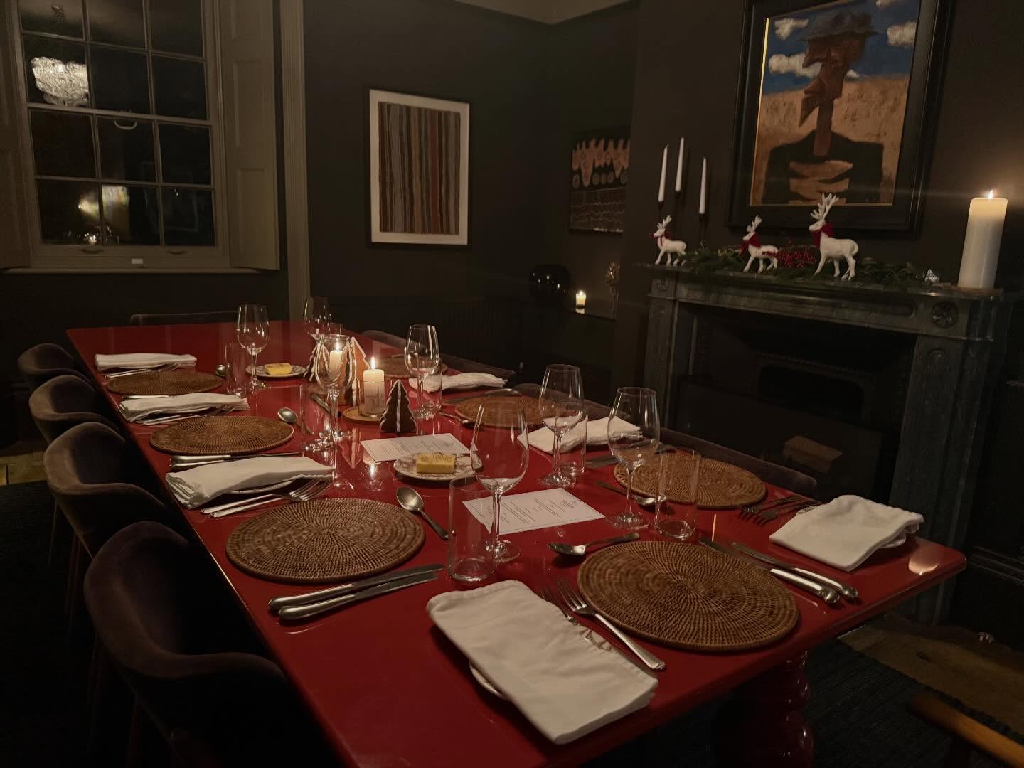 Anniversary dinner just before Christmas. #privatechef #personalchef #cotswolds