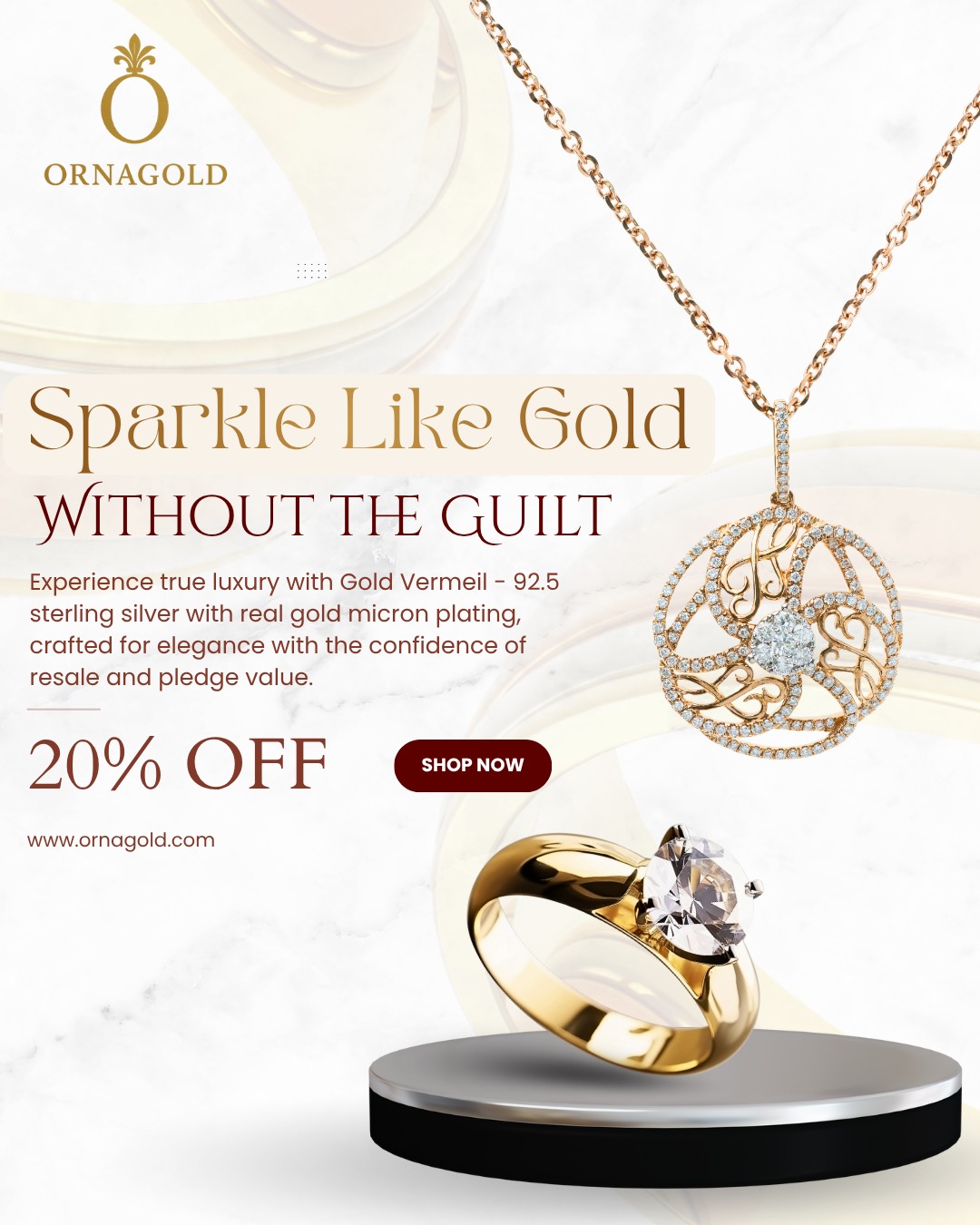 Sparkle like gold, without the guilt. ✨Discover the art of affordable elegance.Our new collection brings luxe looks at kinder prices.Hypoallergenic, stylish & made for you.Tag someone who deserves the glow-up.
Shop the link in bio!
#ornagold #affordableluxury #artificialgold #jewellerylovers #hypoallergenic #styleup #ecojewellery #goldlook #fashionjewellery #jewelleryaddict