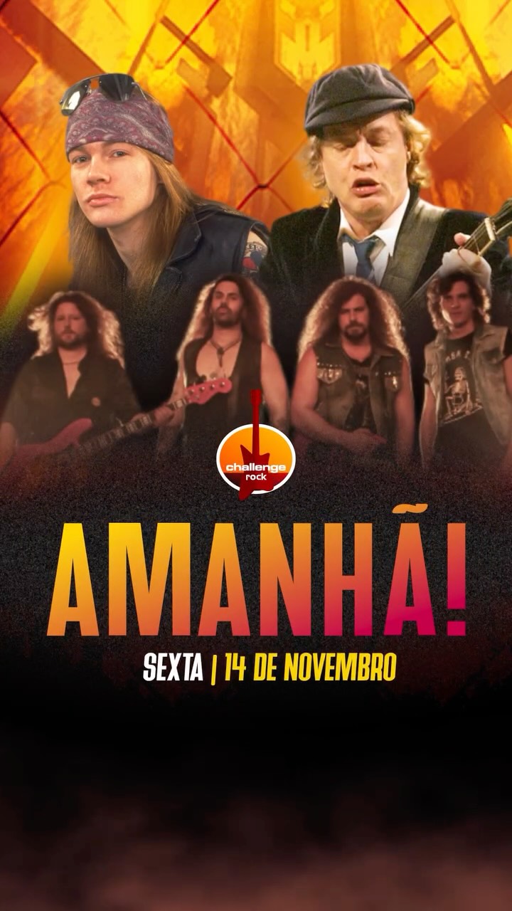 Amanhã o Challenge Rock vai estremecer com banda Deserta (@desertaofficial)! 🔥
Um show tributo a Guns N’ Roses e AC/DC, com os maiores clássicos do hard rock!
Se você é fã de guitarra, palco e atitude — essa noite é sua! 🤘
.
.
Reserve sua mesa ou camarote pelo WhatsApp:
(Link na Bio 📱47 98499-0143)
.
.
#ChallengeRock #rocknroll #hardrock #gunsnroses #acdc #anos80 #anos90 #reels