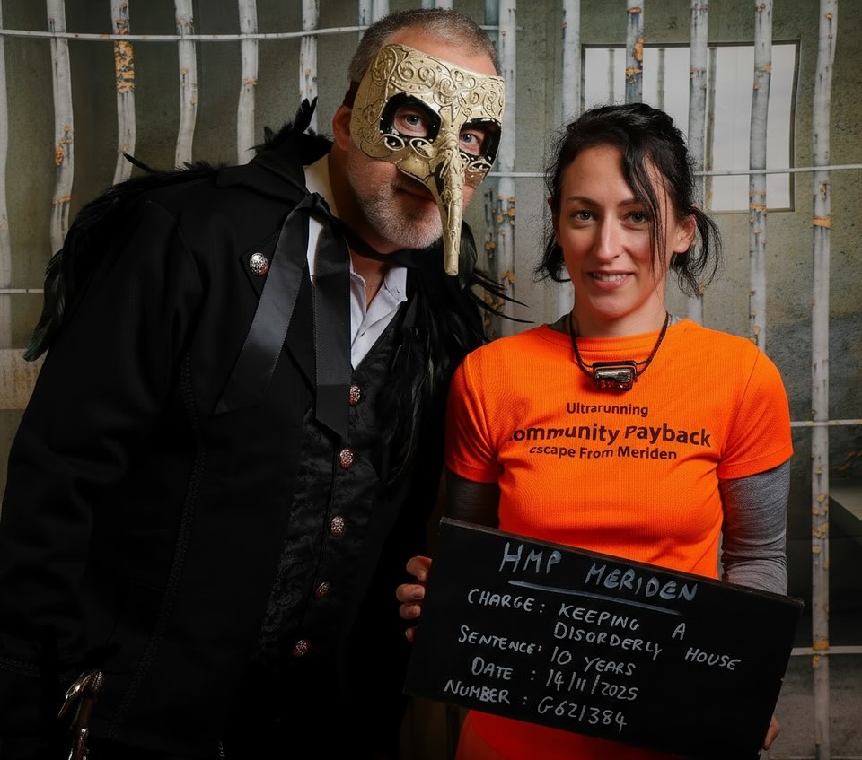 Escape from Meriden was one of those nights where everything goes wrong… and somehow that becomes the magic of it.
It started with a bus that took me on a one-hour tour of absolutely nowhere, dropping me right back where I began. Mark’s car broke down. Everyone else disappeared into the rainy night at midnight while I stood alone at the start line, in the wettest weather Meriden had ever delivered.
At 1:27am, we finally stepped up to the stone cross together.
What followed was hours of wading through temporary lakes, making judgement calls in pitch-black fields, debating which floods were “crossable,” and gripping Mark’s hand as the water climbed from ankles to knees to thighs. At one point a flood water tickled my bum cheeks,far less amusing than it sounds and I was convinced hypothermia would come knocking politely at the door.
But somehow, amid the chaos, we nailed the plan: reaching Sence Valley perfectly on time for the 9am parkrun.
Only to find… it was cancelled.
Called off thanks to the same biblical weather we’d been slogging through all night. We stood staring at the empty course, the missing volunteers, the silence where a start line should’ve been, like the universe was having a gentle laugh at our expense.
So we carried on, fighting through yet more soggy fields, splashing along paths where the water climbed to my waist, threading through sleepy villages just waking up and busy towns already in full Saturday swing.
The night didn’t finish the way we imagined. Mark kept insisting he was worried he wouldn’t be able to keep up with me (utter nonsense), but in the end it wasn’t him that stopped us. It was my own stubborn wee body, and the pain I’d been refusing to acknowledge, until “just push through it” was no longer an option.
I haven’t hidden that things have been hard recently. Handing over all the planning and just going along for the sheer fun of it meant more than Mark probably realises. A friendship kindled ten years ago, now celebrated in miles, mud, laughter, and memories. A reminder of how grounding a good friend can be when the world feels heavy.
But trust me, the above isn’t even half the story!
Full blog over on my website 👀#efm