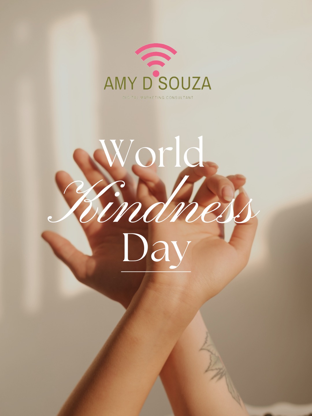 Today is World Kindness Day 💛
A simple reminder that kindness never goes out of style in life and in business. ✨
Whether it’s offering a genuine compliment, supporting a small business, or showing patience and understanding online, every small act of kindness creates a ripple effect that reaches farther than we realize.
As a Digital Marketing Consultant, I believe connection and compassion are at the heart of meaningful communication and kindness is the foundation of every strong brand and relationship.
Let’s choose kindness today and every day in our words, actions, and digital spaces.
#WorldKindnessDay #KindnessMatters #SpreadKindness #DigitalMarketingWithHeart #AmyDSouza #BeKindOnline