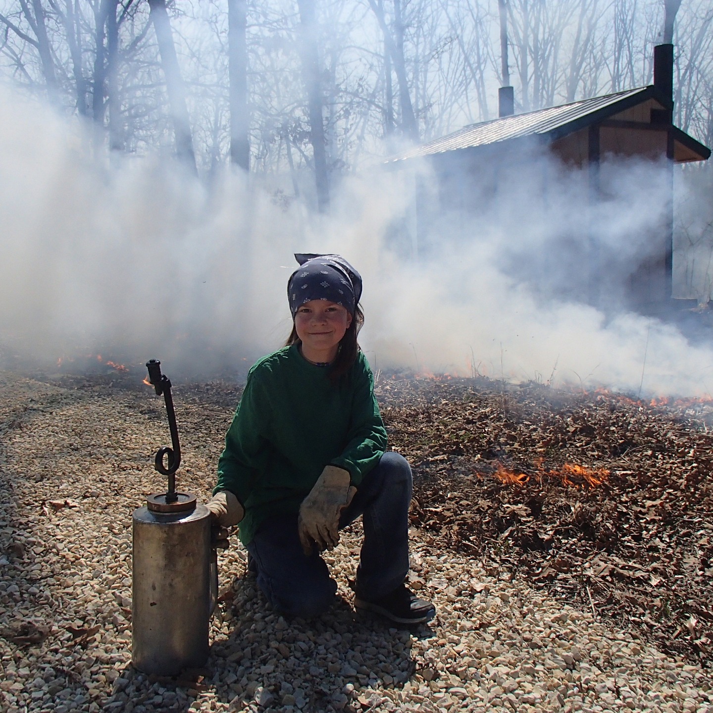 FIRE ECOLOGY--FREE SLOTS FOR Gasconade County R-2 OES, GES, and OMS!!!! register here https://www.earthsclassroom.org/events-public-programs
Saturday, November 22nd, 2025 8:30am—12:00pm (bad weather back-up date 11-23-25)
Ages: 10 and older Members: $12
Location: Earth’s Classroom Non-Members: $15
Free Slots for Gasconade County R-2 Families from
OES, GES, OMS!!—student must participate with an adult
Fire has been used as a management tool for many centuries. With
professional and federal fire training, let EC’s instructors share with you the history and science behind leading a controlled burn and the many biodiversity benefits. Then get your hands on some of the fire tools, such as a drip torch, and assist in a controlled burn with EC’s instructors (if weather permits). Please provide your own mug for hot drinks! Wear: natural fibers such as cotton and wool only (synthetic fibers will melt), gloves, good sturdy shoes, bandana or head cover.