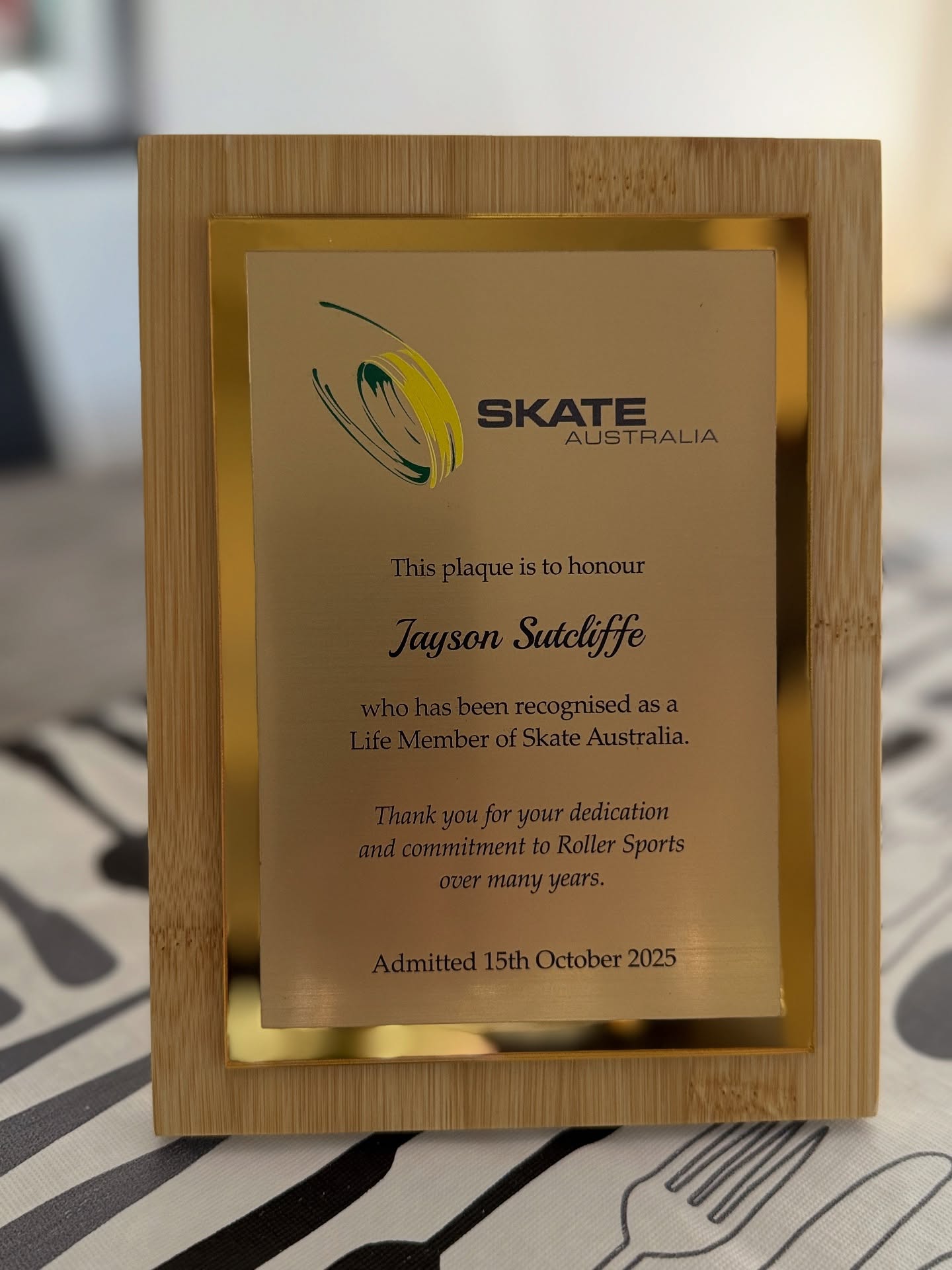 30yrs later… sincere thanks to @skate.australia for this acknowledgement and congrats to Tammy & Pam also. Life long efforts and greatly appreciated. #skaters #rollerskating #life #thanks #skating @tammy_bryant_aus