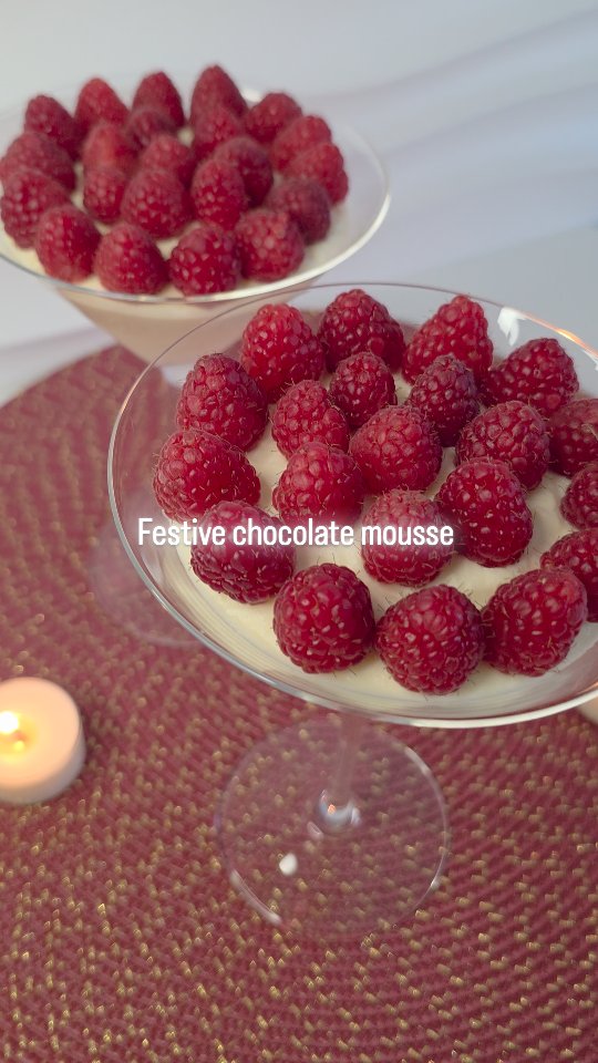 Coming This Week! ❤️
Get ready for the festive dessert that will transform your holiday table. A dreamy, cloud-soft white chocolate mousse layered with juicy raspberries. The perfect, luxurious finale to any Christmas or NYE dinner.
Beautiful, simple, unforgettable.
You’ll find this recipe in my holiday mini e-book, dropping at the end of this week!
Stay tuned, it’s too good to miss.🤍🎄
.
.
.
.
.
.
#christmasdessert #holidaydessert #whitechocolatemousse #festivedesserts #christmasmenu #nyedinner #holidaybaking #raspberrydessert #instadessert #dessertinspo #christmasrecipes #newyearsrecipes #homebaker #foodphotography #christmastreats #winterrecipes #bakersofinstagram #reelsfood #holidayentertaining #whitechocolate