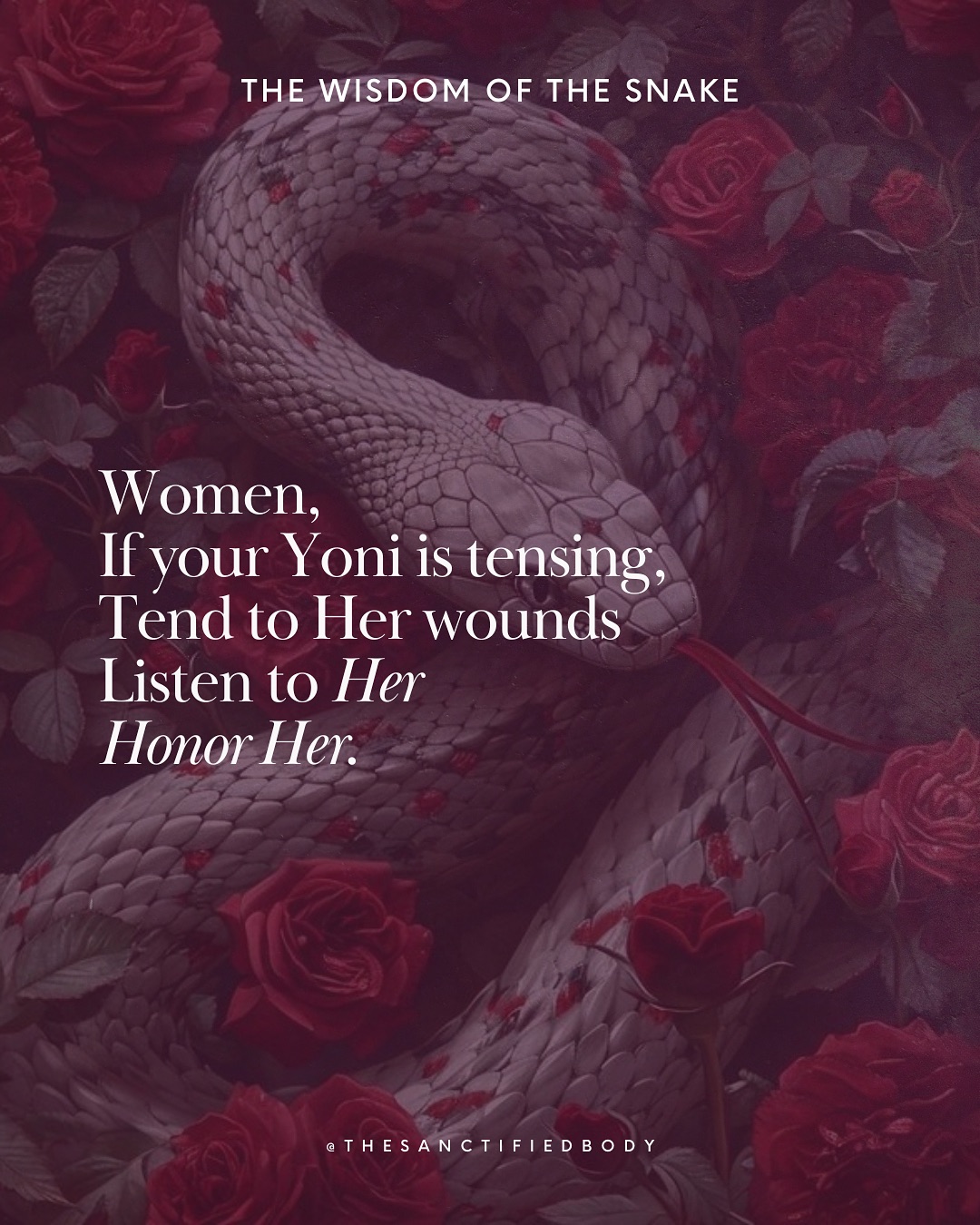 Inabilities to intimately connect, loss or absence of sexual desire, even with a being we love can spring from fears and abuses imprinted in our Feminine Body originating from this present life life
And
the heritage of our female ancestors who, as repressed women and witches, may have to live with the fears of being prosecuted and killed.
Besides
When one woman is not able to set her boundaries, her womb will take the reins and close up by becoming painful during intimate connections, developing internal diseases such as UTI or recurrent infections or drying her erotic desire.
Women, if you are encountering pain or even dryness in intercourse, check within you if you are listening to your boundaries.
Besides a unconscious lack of boundaries, there is also something else which can be missed as it is very subtle and often also unconscious: the tension of the partner permeating the impulse, desire and touch to connect.
At the core of this tension, one conscious woman can be in touch with the man’s dynamic of extracting, of taking from the other, only being focused on his own need to be fulfilled. This extracting dynamic is similar than the patriarchal exploitation and rape of the Earth.
This subtle movement of extraction and grasping, felt in intimate relationships, is often illustrated by women with an interesting image : they see their partner as the baby wanting more and more of the milk without ever feeling satiated.
So, yes being able to connect intimately has to do with feeling safe for a woman. But it is not only about women having to feel safe with men. It is also about being aware of the vibration of taking and extracting in the consent, the touch because everything is vibration. There is here an invitation for men to be aware of this ancient patriarchal vibration pacing their way of touching and connecting with their women.
#patriarchy #sacredfeminine #femininewisdom #wombhealing #wombwisdom #consciousnessshift #feminineenergy #femininerising #womenempowerment💞 #tantra #divinefeminine #extraction #witchwound #expandingconsciousness #womb #sacredsexuality #eros