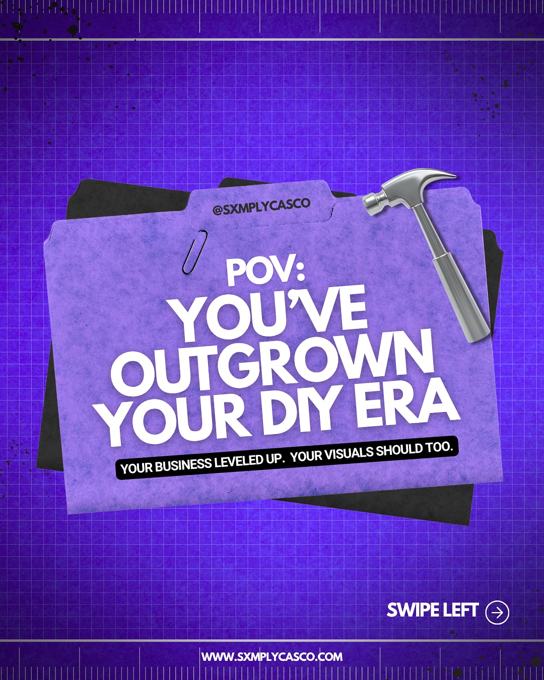 POV: you’ve outgrown your DIY era. 💅🏽
You built your business from the ground up — now it’s time for your visuals to do the same. Because at a certain point, your brand deserves more than “good enough.”
💜 The Purple Print by SXMPLYCAS CO is coming soon — the blueprint for bold, intentional branding made for this new era of business owners.
#ThePurplePrint #BrandGlowUp #SXMPLYCASCO #BrandDesign #RebrandYourBusiness #VisualIdentity #CreativeEntrepreneur #LuxuryBrandDesign #BrandIdentityDesigner #SmallBusinessBranding #WomenInBusiness #BlackOwnedBusiness #DMVDesigner #CharlestonDesigner #graphicdesigner
