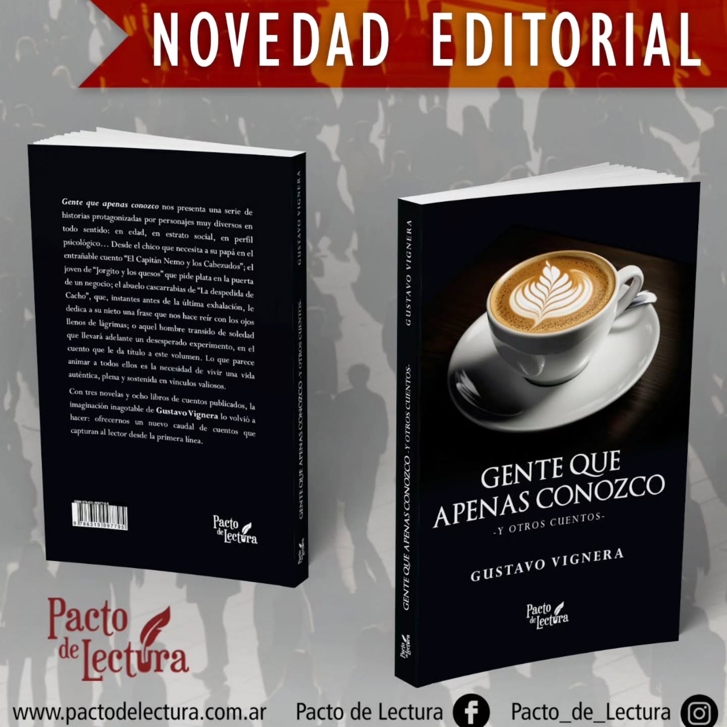 📢📖Les presentamos la nueva obra de @gustavo_vignera_autor
"GENTE QUE APENAS CONOZCO"
#autoresargentinos
#escritoresargentinos #nuevolibro #lanzamientoeditorial #novedadeditorial