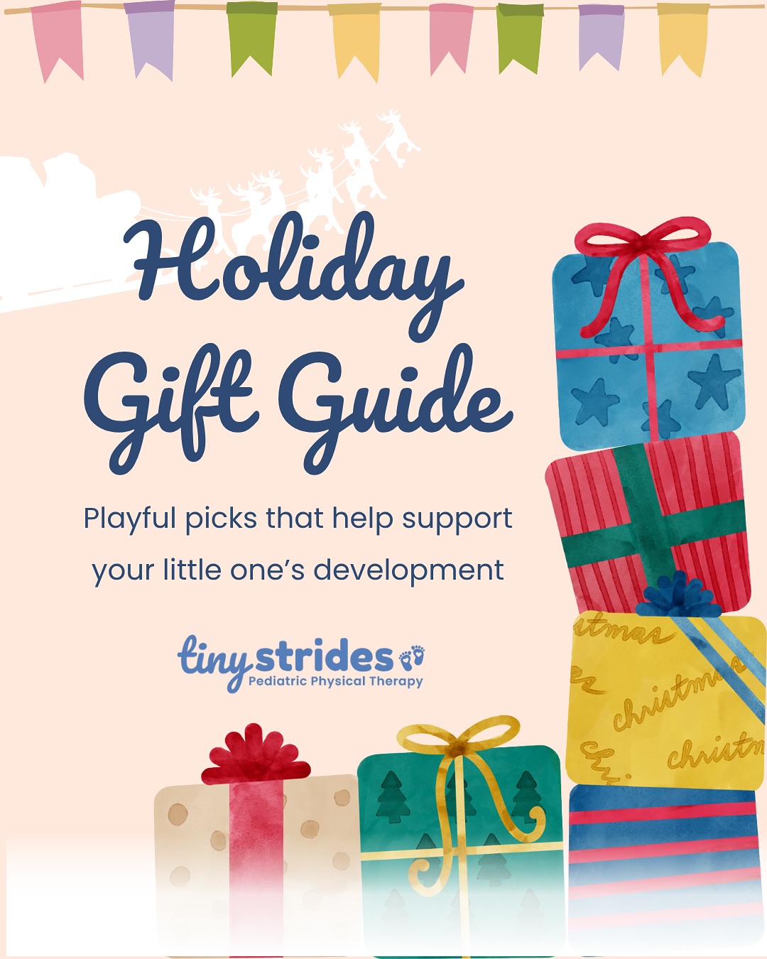 ✨ 'Tis the Season for Gifting ✨
My top picks for littles are here!
Check out my Amazon list at the link in my bio!
Hi, I'm Meridith — mom, pediatric PT, and owner of Tiny Strides. I help little ones across Greater Cleveland take tiny strides toward big milestones through play-based therapy. My mission is to help babies move confidently while giving parents the tools to support growth at home. 🫶🏼 Specialties: torticollis, head shape correction, gross motor delays. 💙