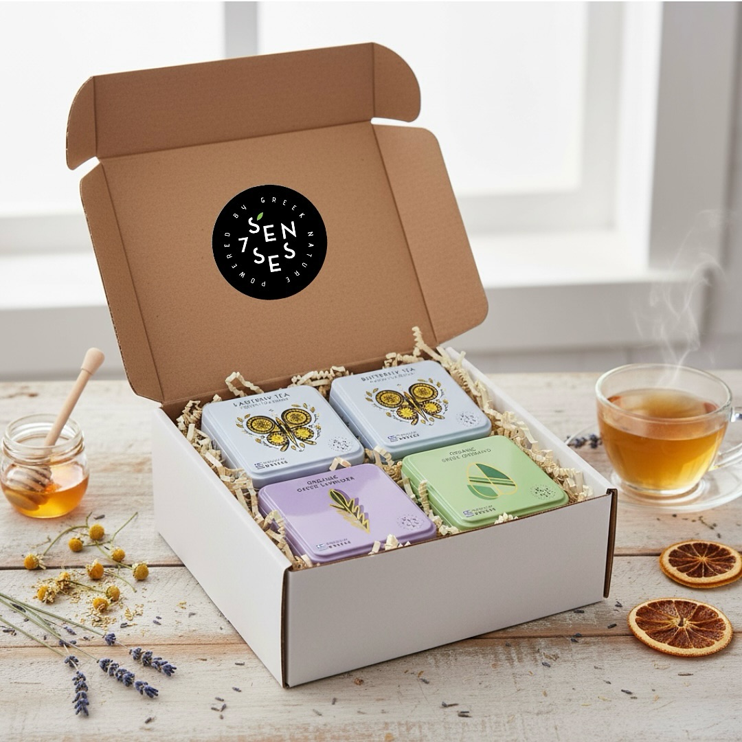 ✨ The Perfect Holiday Gift Just Dropped! ✨
Give the gift of tranquility and wellness with the Seven Senses Organic Athens Gift Box.
This beautifully curated collection features 4 of our finest organic Greek herbal teas, hand-picked for their unique flavor and powerful benefits. It’s a complete ritual of relaxation, designed to melt away stress and nurture the body during the busy holiday season.
🌿 Choose between the following flavors:
Organic Greek Mountain Tea (only available in doypack)
Organic Greek Lavender Tea
Organic Greek Thyme Tea
Organic Greek Sage Tea
Organic Greek Oregano Tea
Organic Greek Chamomile Tea (only available in doypack)
Organic Greek Lemon Verbena Tea (only available in doypack)
Organic Greek Spearmint Tea (only available in doypack)
Butterfly Premium Blend
Ladybug Premium Blend
Rose Chafer Premium Blend
Dragonfly Premium Blend
Melissa Premium Blend (only available in doypack)
🎁 Options available:
4 tins
4 doypacks
2 tins and 2 doypacks
Skip the stress of last-minute shopping. Gift an experience of Mediterranean sunshine and peace.
#SevenSensesOrganic #AthensGiftBox #OrganicTea #HolidayGifts #WellnessGift #GiftsForHer #GiftsForHim #MadeInGreece #HerbalTea #ShopSmall