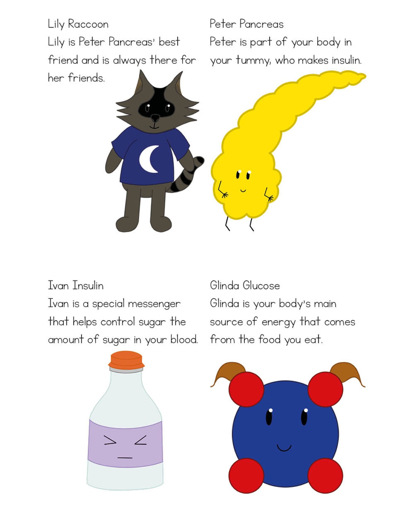 Character Designs for a children's book I'm working on about Type One Diabetes
#childrensbook #childrensbookillustrator #diabetes #typeonediabetes #illustrator #childrensillustrator #childrensbookillustration #educational #childrenseducation #educationalchildrensbooks #illustration #educationalart