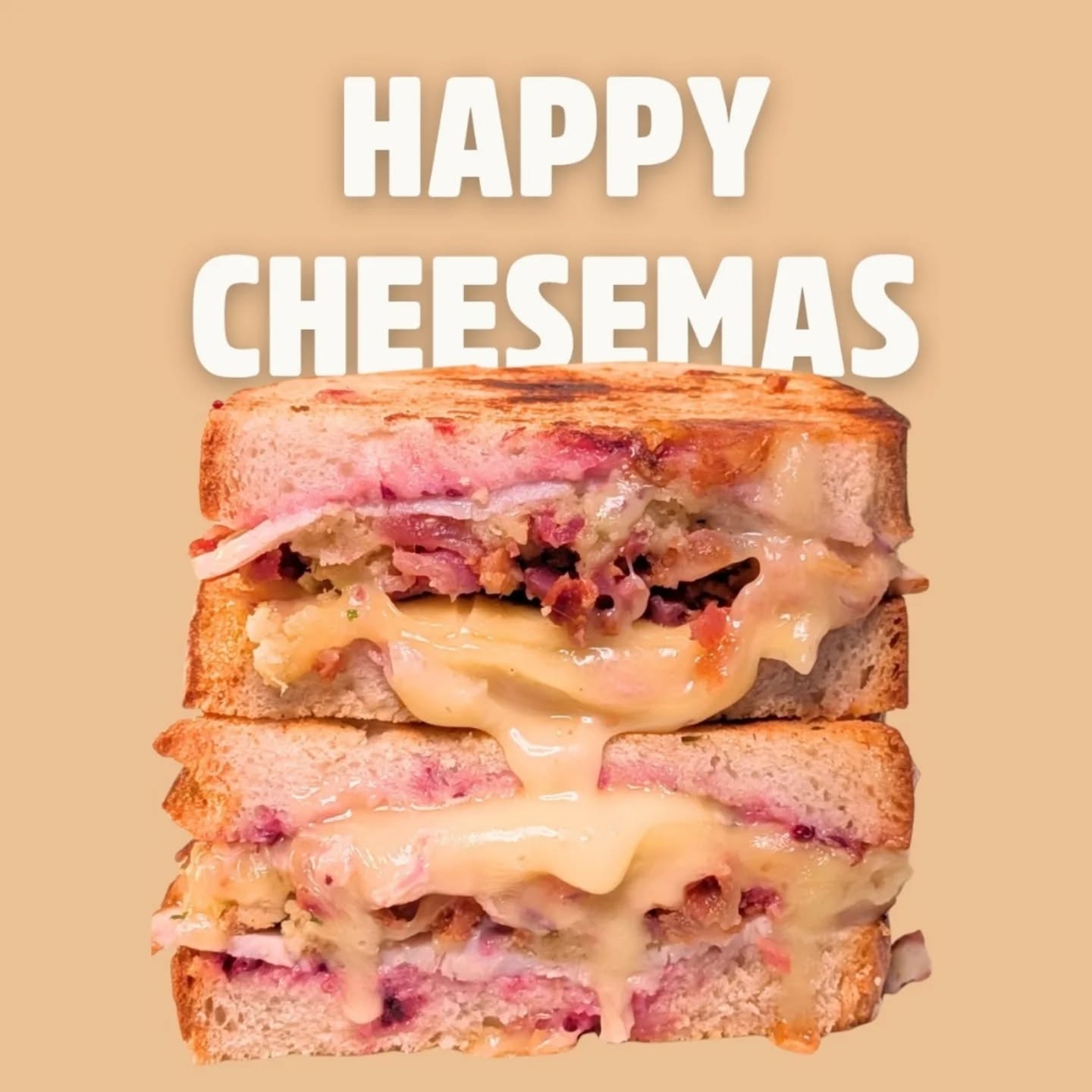 The Happy Cheesemas Toastie, the one and only, is back again. It's Santa's kiss topped with Gravy. 🤶🏽
Too early for Xmas yet?🌲It just feels like Xmas here.
We are available to order online on @deliveroo_ie