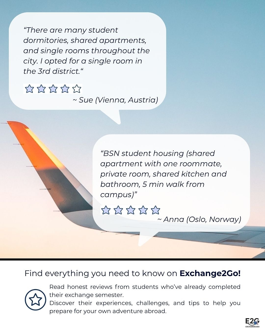 Wondering what life abroad is really like? 👀
Finding housing can be a challenge — but you’re not alone! 🏡✨
From shared apartments in Oslo to single rooms in Vienna, students share what their exchange accommodation was really like and how they found it. 💬🌍
👉Interested in other locations? Read more real housing reviews on exchange2go.ch
#exchange2go #studyabroad #exchangesemester #studentlife #uzh
