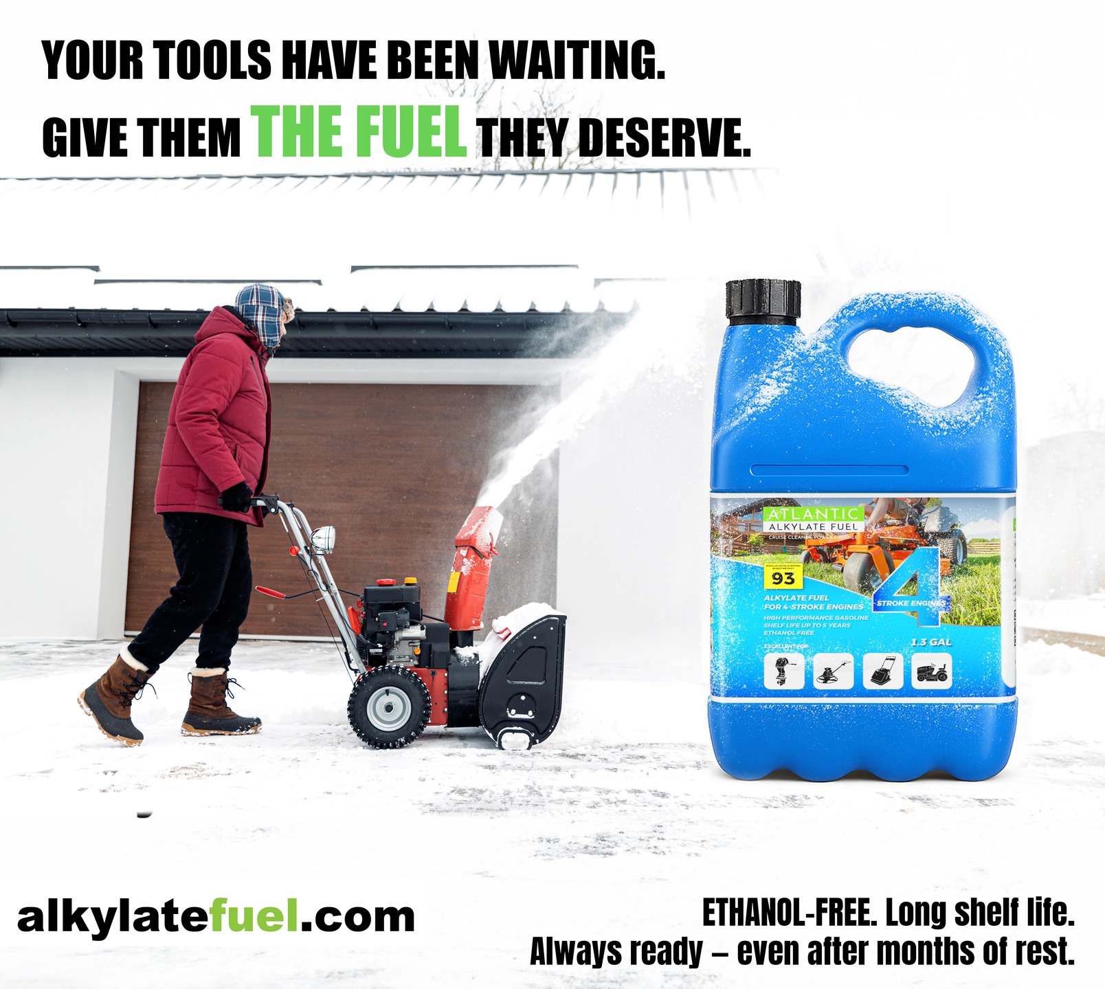 Any season. Any time.
Your equipment deserves a fuel engineered for consistent performance—whether it’s freezing cold, peak summer heat, or months between uses. Our alkylate fuel delivers a cleaner burn, protects engine components, and stays stable for up to 5 years.
Ethanol-free, high-octane, and optimized for 4-stroke engines, it keeps your snow blowers, mowers, generators, and other equipment running at full efficiency with less carbon buildup and fewer starting issues.
Precision fuel for all conditions.
@alkylatefuel.com #anyseasonanytime #alkylatefuel #cleanfuel #ethanolfree #engineprotection #smallengine #atlanticalkylatefuel #outdoorpowerequipment #snowblower #lawncare #4strokeengine #highoctane #longshelflife #fuelscience #enginemaintenance #reliablepower #yearroundperformance #combustion #prepper #motocross #performance #advantage #5