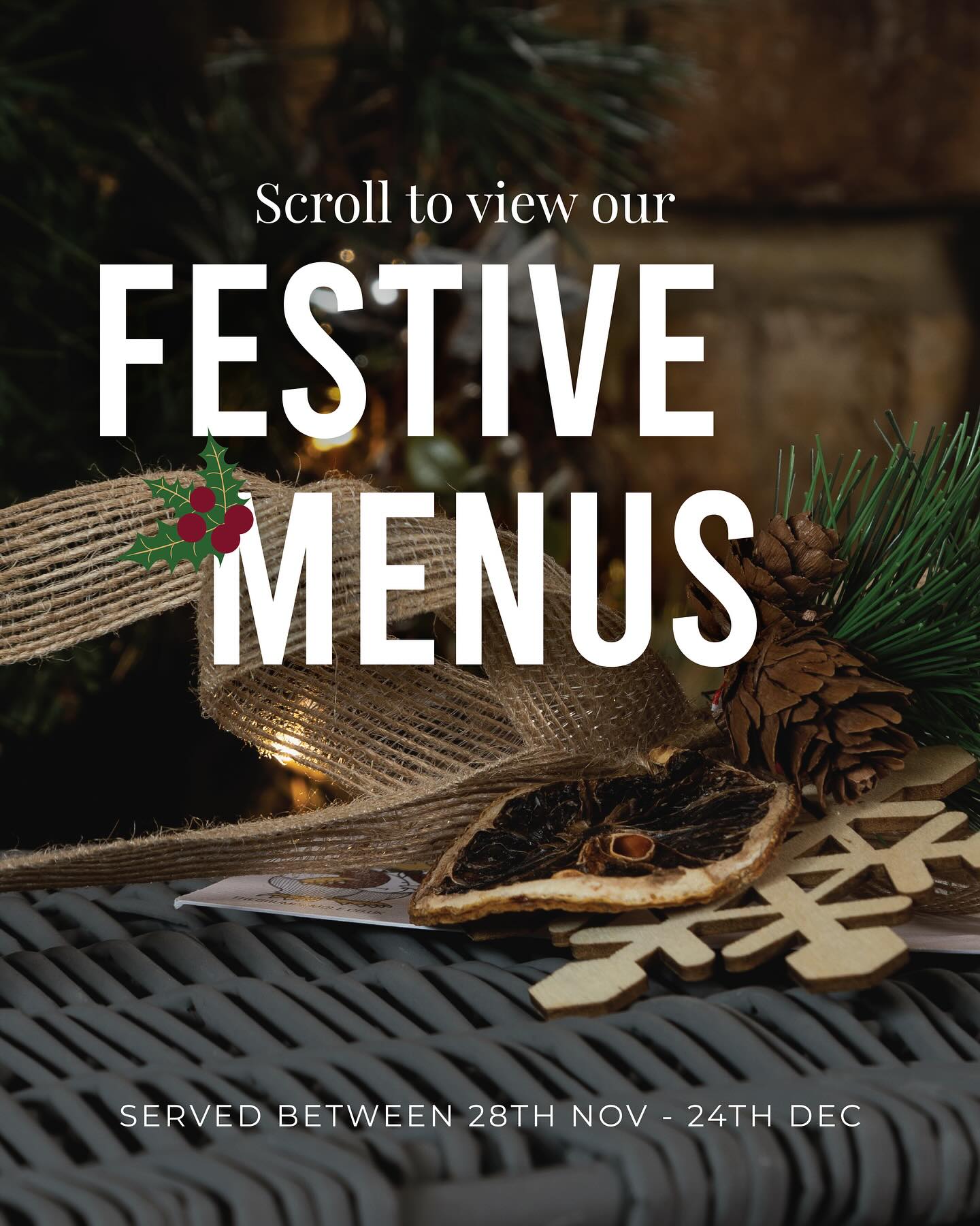 It’s that time of year again 🔔🎄🎅 !!
Ditch the dishes and dive into the holiday season with us! Our Grumpy Mole Festive Menus are here between November 28th to December 24th. Get ready for Turkey Quesadillas, a show-stopping Mushroom, Cranberry & Brie Wellington, decadent Christmas Pudding, and much more!
View the full menu and book your spot via the link in our bio #grumpymole #thegrumpymole #surreypub #christmasmenus #festiveseason #festivemenu #christmas2025