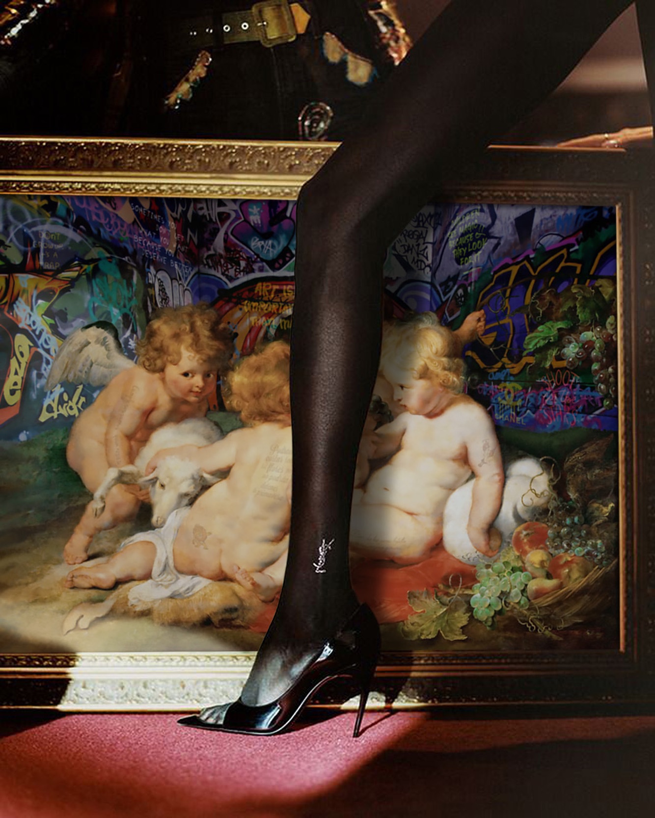 “Don’t Grow Up” - innocence and desire, forever intertwined.
The divine play of contrasts: purity and temptation, sacred art and urban rebellion.
Because growing up often means forgetting who we really are: eternal beings disguised as mortals.
What part of your soul still remembers how to play?
#MarcoBattaglini #ArtPopClassic #divinecontrast