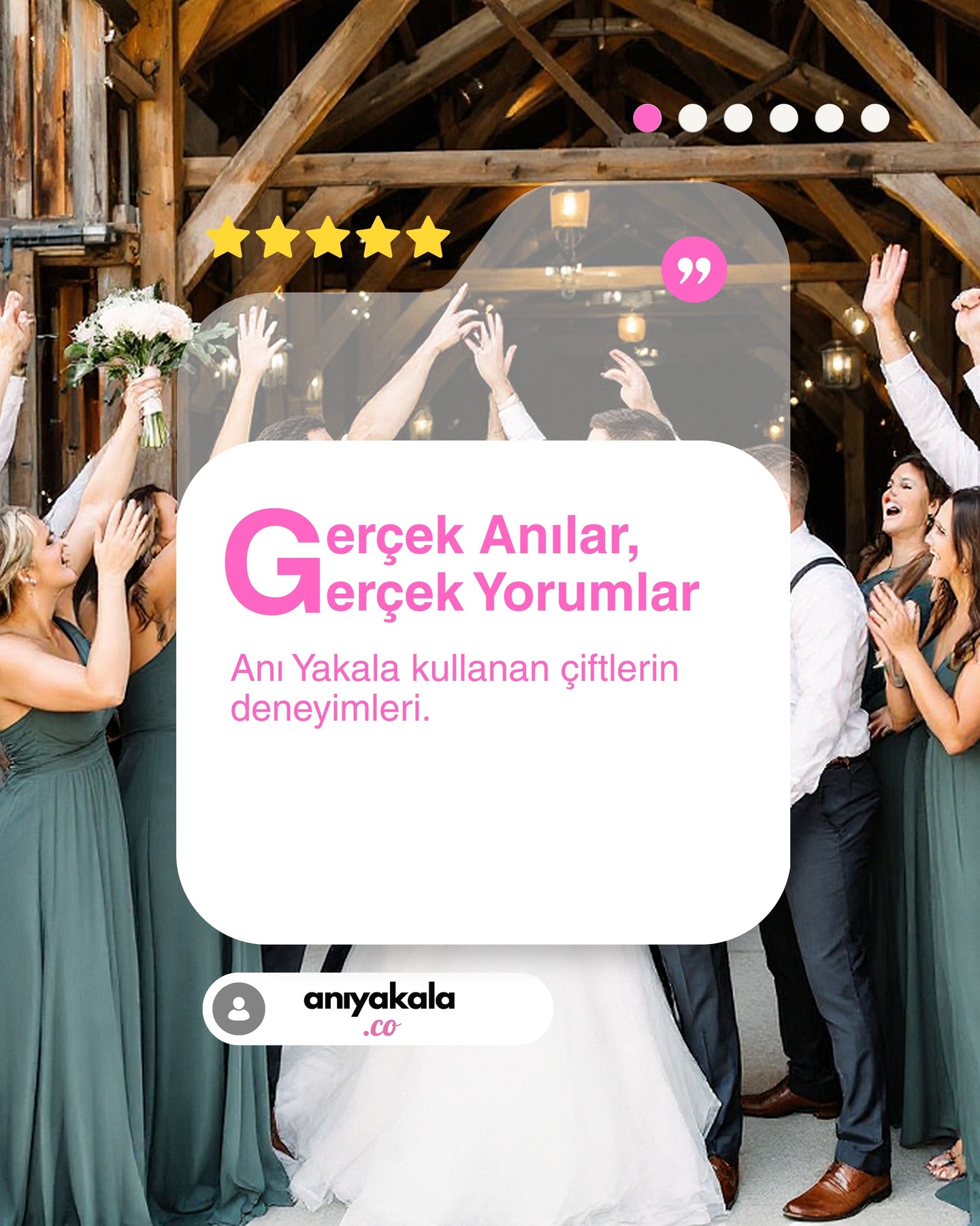Gerçek çiftlerden, gerçek hikâyeler.
Her bir yorum, Anı Yakala’yı deneyimleyen kullanıcılarımızın kendi düğünlerinden, kendi anılarından geliyor 💗
Hikayenizi Anı Yakala ile yazmaya hazır mısınız?
#AnıYakala #GerçekAnılar #DijitalAlbüm #DüğünAnısı #AnılarınıKoru #MutluÇiftler #DüğünTeknolojisi
#AnınıPaylaş #AnıKoleksiyonu #DüğünFikri #DüğünHazırlıkları #WeddingStory #AnıYakalaYorumları #AnılarınDijitalHali
