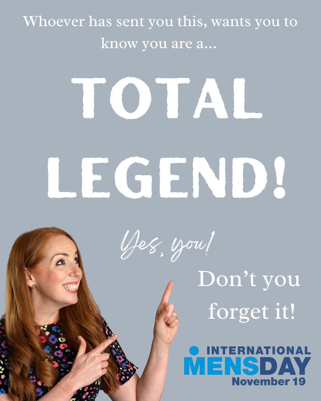 Send this to the boys and men in your life to remind them that you see them, you appreciate them and you're there for them.
Happy International Men's Day🩵🩵🩵
#internationalmensday #menmatter #menmattertoo #mentalhealth #health #physicalhealth #mensmentalhealth #gratitude #appreciation #love #wereinthistogether