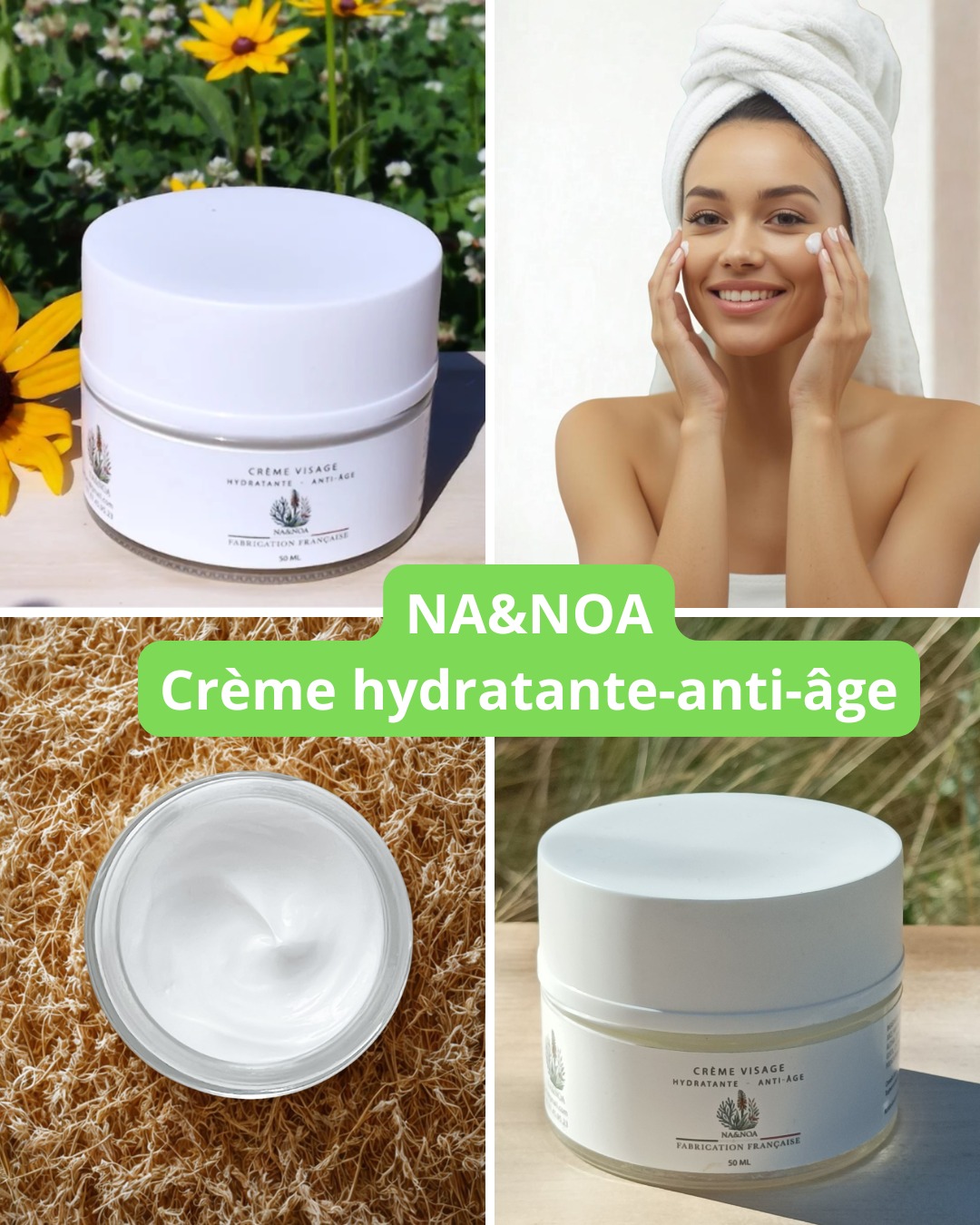 Un souffle de jeunesse, matin et soir.
La Crème Visage Hydratante & Anti-Âge NA&NOA est bien plus qu’un soin — c’est un rituel.
Sa texture onctueuse fond sur la peau, infusée d’aloé véra apaisant, d’acide hyaluronique repulpant, de vitamine E antioxydante et d’extrait d’algues reminéralisant.
🌊 Elle hydrate intensément, lisse les traits et ravive l’éclat naturel du teint.
🌿 Formulée pour tous les types de peau, elle s’utilise matin et soir, comme une caresse végétale qui protège et régénère.
✨ Résultat : une peau douce, lumineuse, visiblement plus jeune… jour après jour.
VISITEZ NOTRE BOUTIQUE EN LIGNE :
👉 https://www.naetnoa.com/
#cosmétiquenaturelFrançaispourfemmes
#cosmétiquenaturel
#cosmétiquesnaturels
#cosmétiquenaturelpourfemmes
#naetnoa
#produitscosmétiquesnaturels
#produitsdebeauténaturels
#marquecosmétiquefemmes
#produitbeauténaturel
#cosmétiquenaturelle
