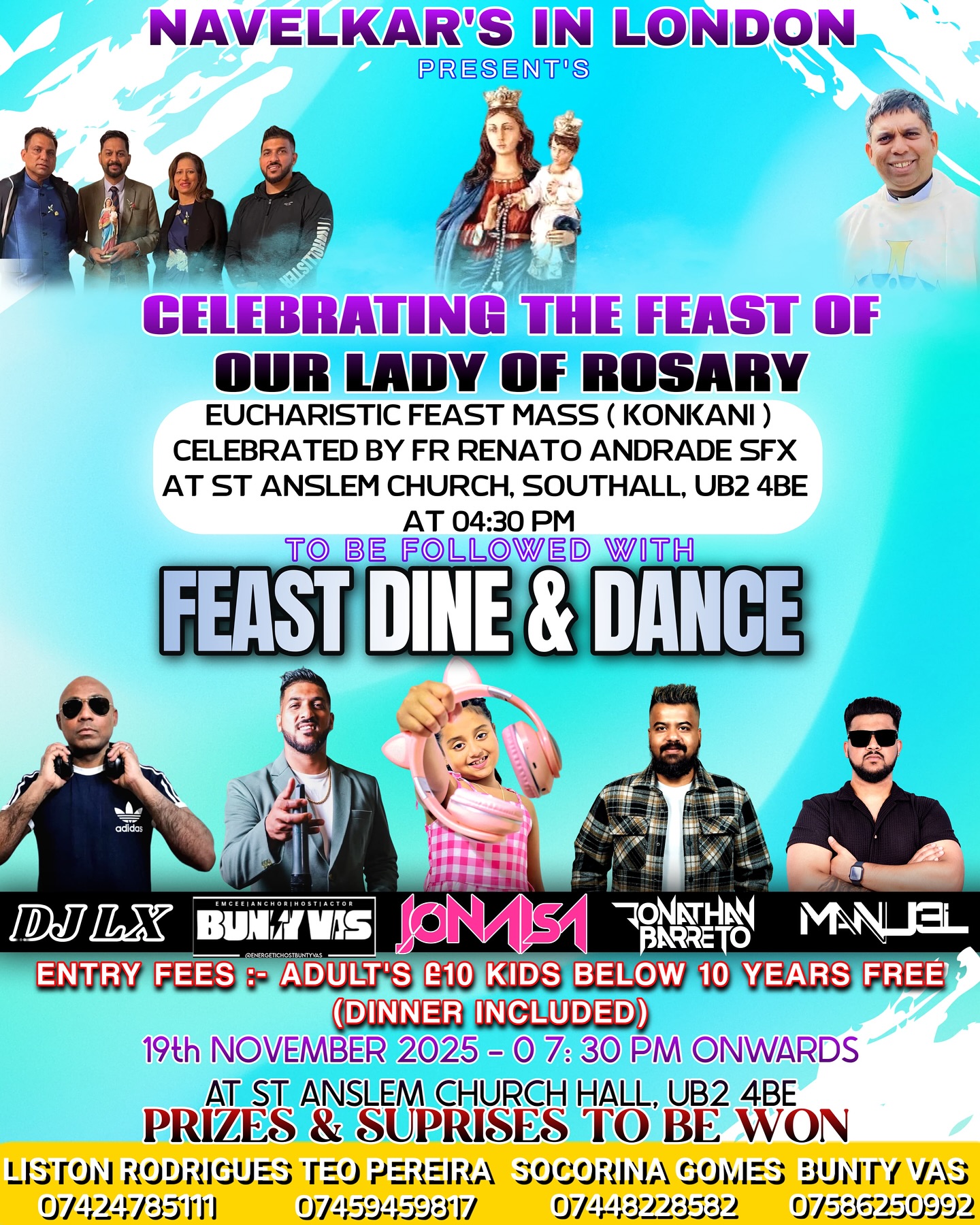 Our lady of Rosary feast dine & dance
