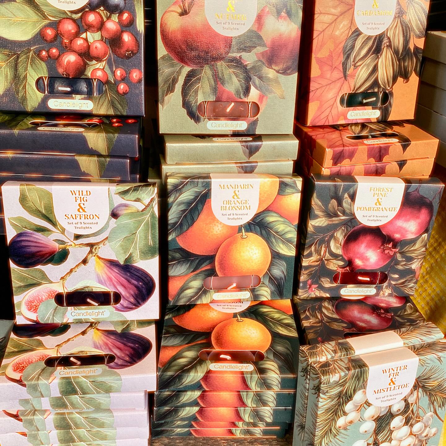 Luscious new scented tea lights from @candlelightuk
Perfect for cosy evenings and autumnal entertaining. The scents are as beautiful as the packaging, conjuring ripe fruits, warm spice and evergreen foliage ๐๐ฅง๐ฒ
