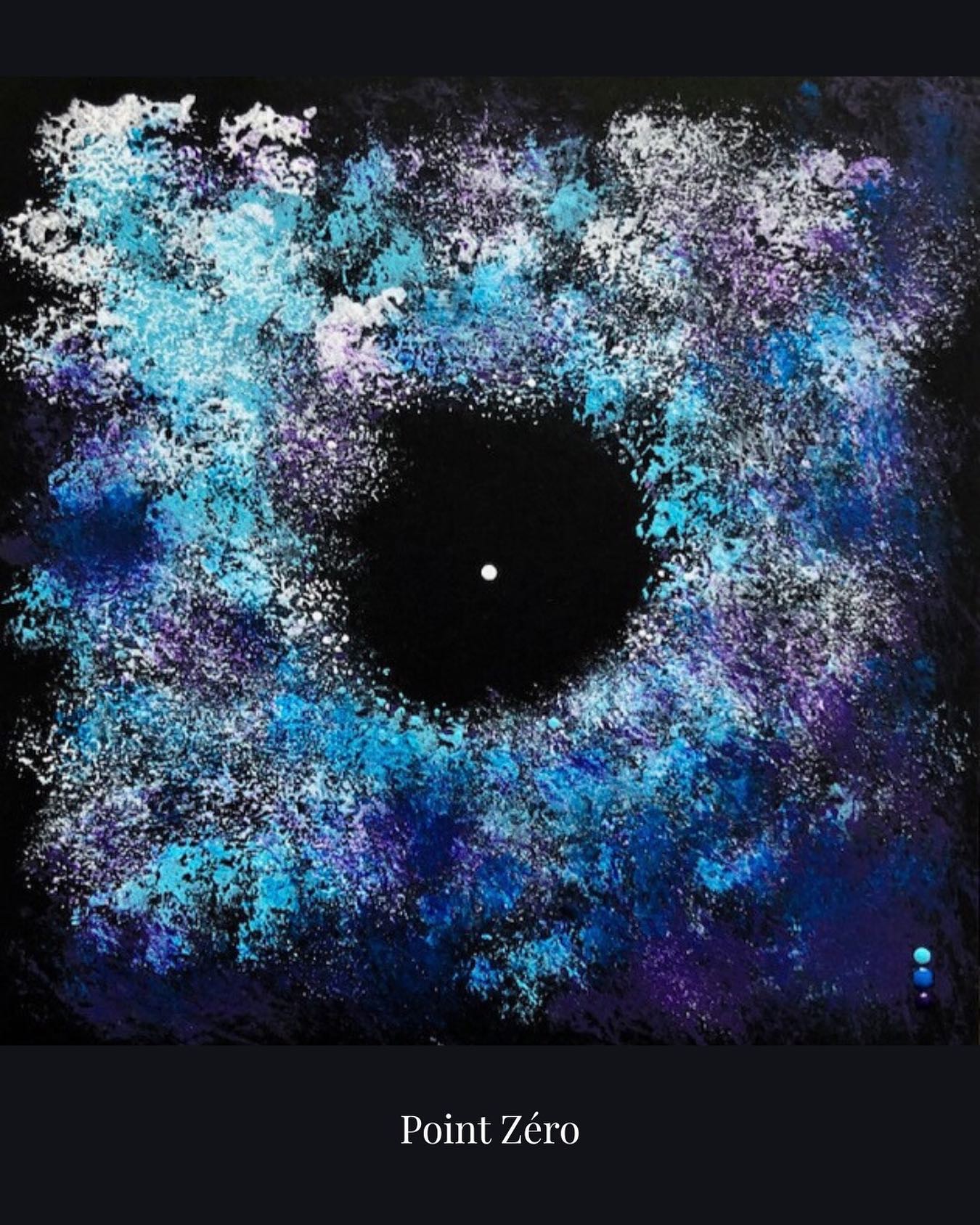 Le vide et l’éclat : Point zéro ! L’oeil du cosmos, une explosion de bleus et de violets qui se retire à l’infini.Ce n’est pas seulement une absence, c’est le point de départ de tout. #pointillismecontemporain #artabstrait #acrylique #pointillismartist #oeuvredujour #nicecotedazur #instaart #artxterraartiste #lescompagnonsdelexcellence #artistefemmefrancaise #arrlovers #creativeprocess #buyartinlinegallery #interiordesignartwork #ᴀʀᴛᴄᴏʟʟᴇᴄᴛᴏʀ #artgalleries #artforsale