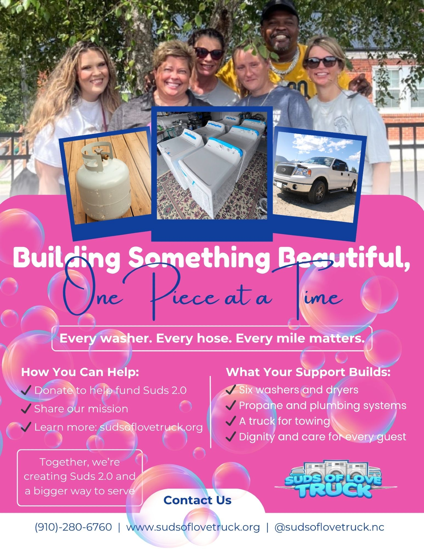 We’re building something beautiful, one piece at a time. 💛
Watch what your support provides:
✔ Washers and dryers
✔ Propane and plumbing
✔ A new truck for towing
Help us build the future: www.sudsoflovetruck.org
#SudsOfLove #Suds2point0 #MobileMinistry #HopeAndHygiene