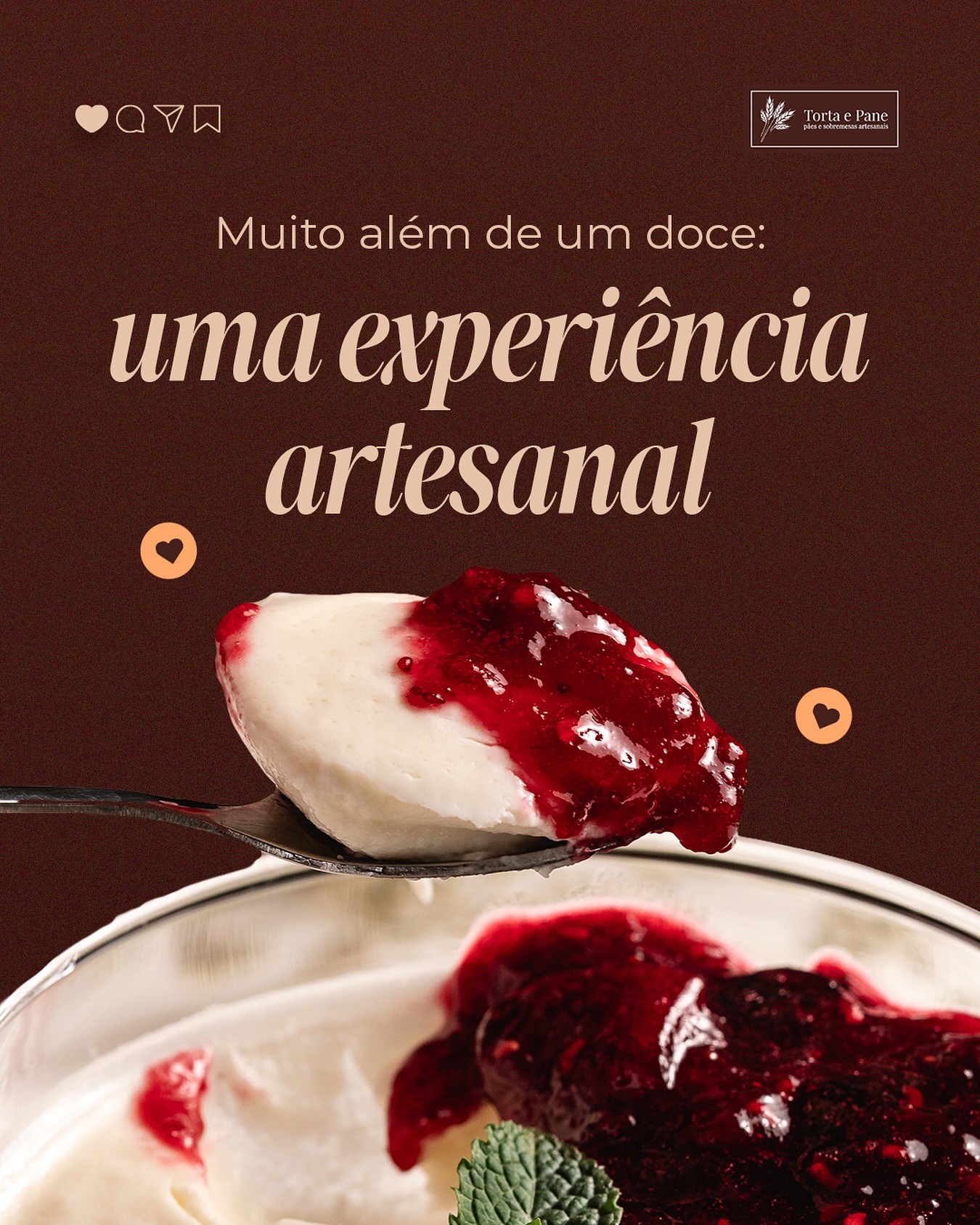 Cada sobremesa da Torta e Pane é um convite ao prazer e à memória... ☺️
➡️ Feita com ingredientes frescos, técnicas artesanais e atenção a cada detalhe, cada fatia desperta sentidos e cria momentos que ficam. 🤩
➡️ Não entregamos apenas doces. Entregamos emoção, cuidado e sofisticação — porque os melhores sabores são aqueles que permanecem na lembrança. 😉
Torta e Pane | Pães e Sobremesas Artesanais
📍 Campinas e Região (consulte)
📱 WhatsApp: (19) 97131-4077
#IntensidadeQueConquista #TortaEPane