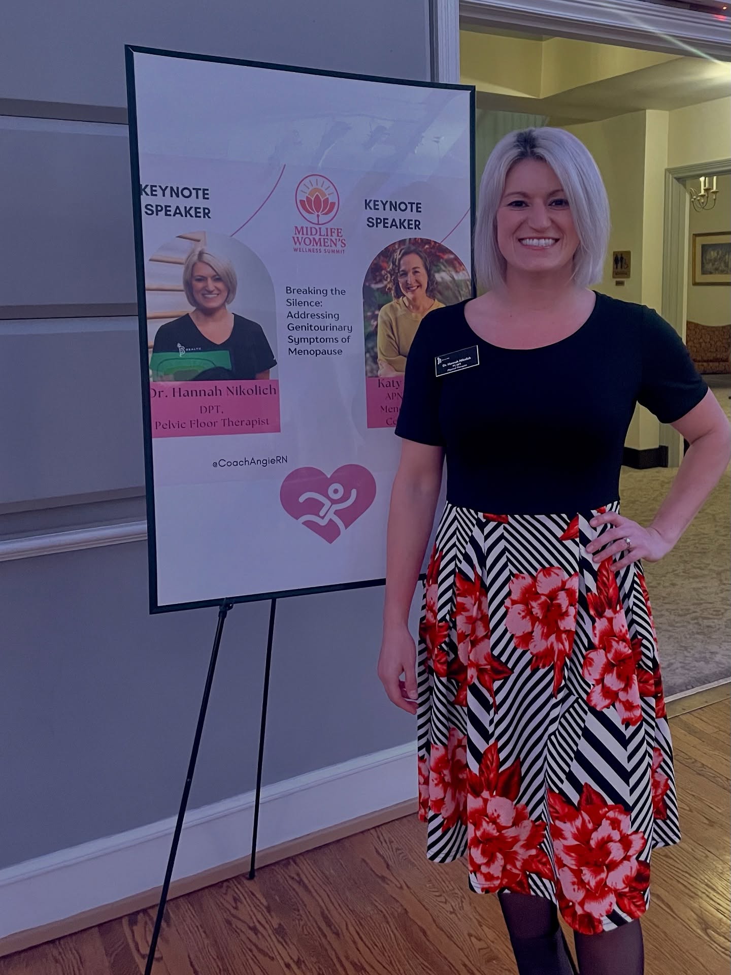 Last Thursday, our incredible Dr. Hannah, DPT & Pelvic Floor Therapist, took the stage at Midlife Women’s Wellness to speak on:
Breaking the Silence: Addressing Genitourinary Symptoms of Menopause
The session, The Unexpected Shift — The Changing Nature of Relationships in Midlife, explored the topic with powerful keynotes, inspiring sessions, and meaningful connections.
More learning. More community. More women stepping into their power.
#MidlifeWomensWellnessSummitOakPark
#WomenSupportingWomen
#Midlifewellness
#CommunityCare
#LocalPractitioners
#EmpoweredWomen
#MenopauseAwareness
#WellnessInMidlife
#GratitudePost