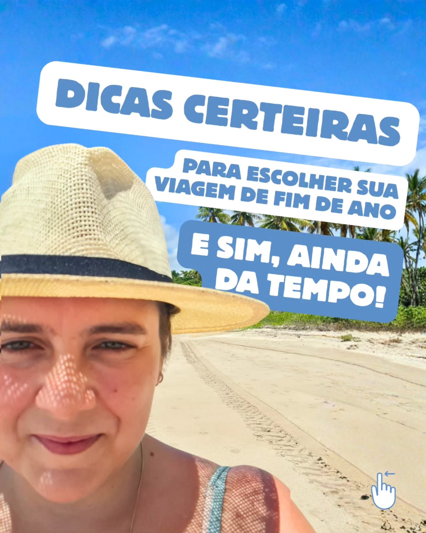 Tá perdidaço sobre onde viajar no fim do ano? Calma. Nós separamos destinos certeiros para cada vibe: casal, família, amigos, solo… tudo bem mastigadinho pra você só escolher e partir.
Arraste pro lado, salva as ideias e depois chama a gente pra montar um roteiro do jeitinho que você gosta: zero perrengue e cheio de experiências boas.
Já planejou a sua próxima viagem? #entaovah
#viagem #viagembrasil #destinosbrasileiros #ferias2025 #fimdeano #viajarépreciso #roteiropersonalizado #dicasdeviagem #viajandopelobrasil #viajarsozinha #viagememfamilia #viagememgrupo #paraty #boipeba #moreré #aparadosdaserra #claraibiunaresort #alagoas #patacho #barradesaomiguel #rumaasferias #turismobrasil