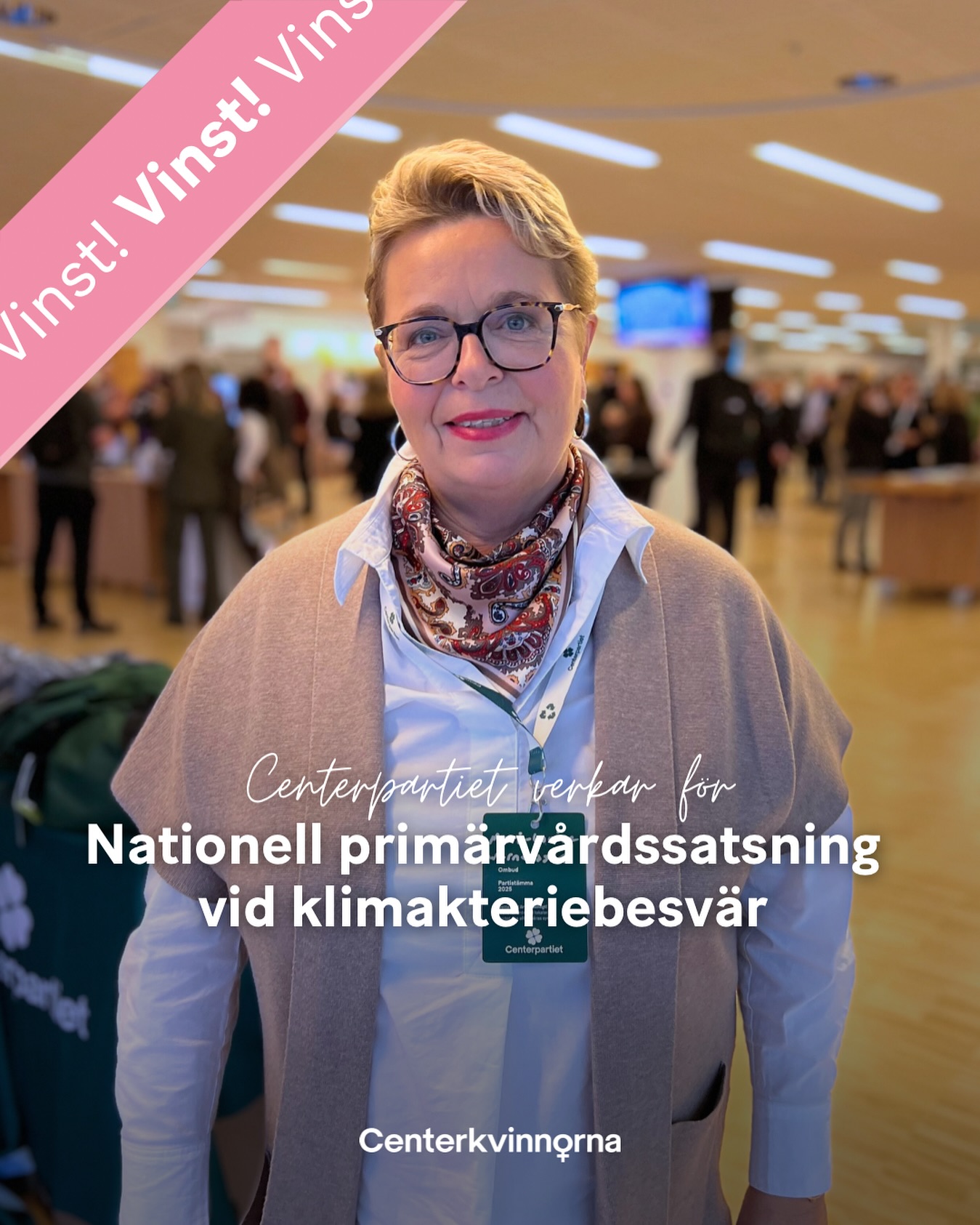 Centerkvinnorna vinner gehör för kvinnors hälsa 👏 Primärvården måste bli bättre på att se och behandla klimakteriebesvär, så att kvinnor slipper långdraget lidande och felaktiga sjukskrivningar. 🍀