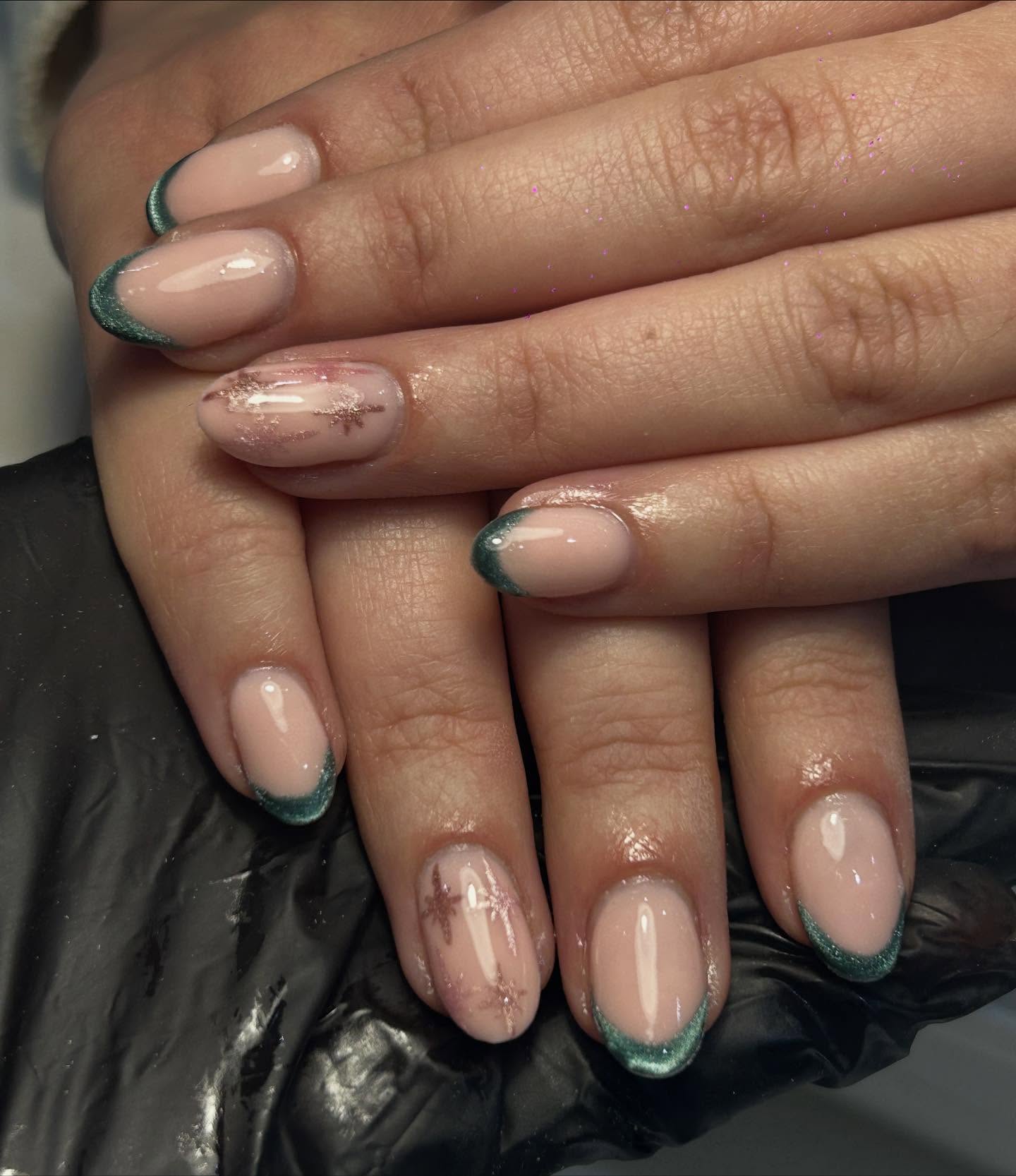 Wicked season 🧙🌷
#BIABnails #BuilderGelNails #BIABManchester #NudeNails #FrenchTipNails #GreenFrenchTips #ShimmerNails #GlitterNailArt #NailInspo #NailGoals #NailArtistUK #NailTechUK #SalonNails #ManicureInspo #WinterNails #MinimalNailArt #ElegantNails #SoftGlamNails #NailDesigns2025 #JadedBeauty