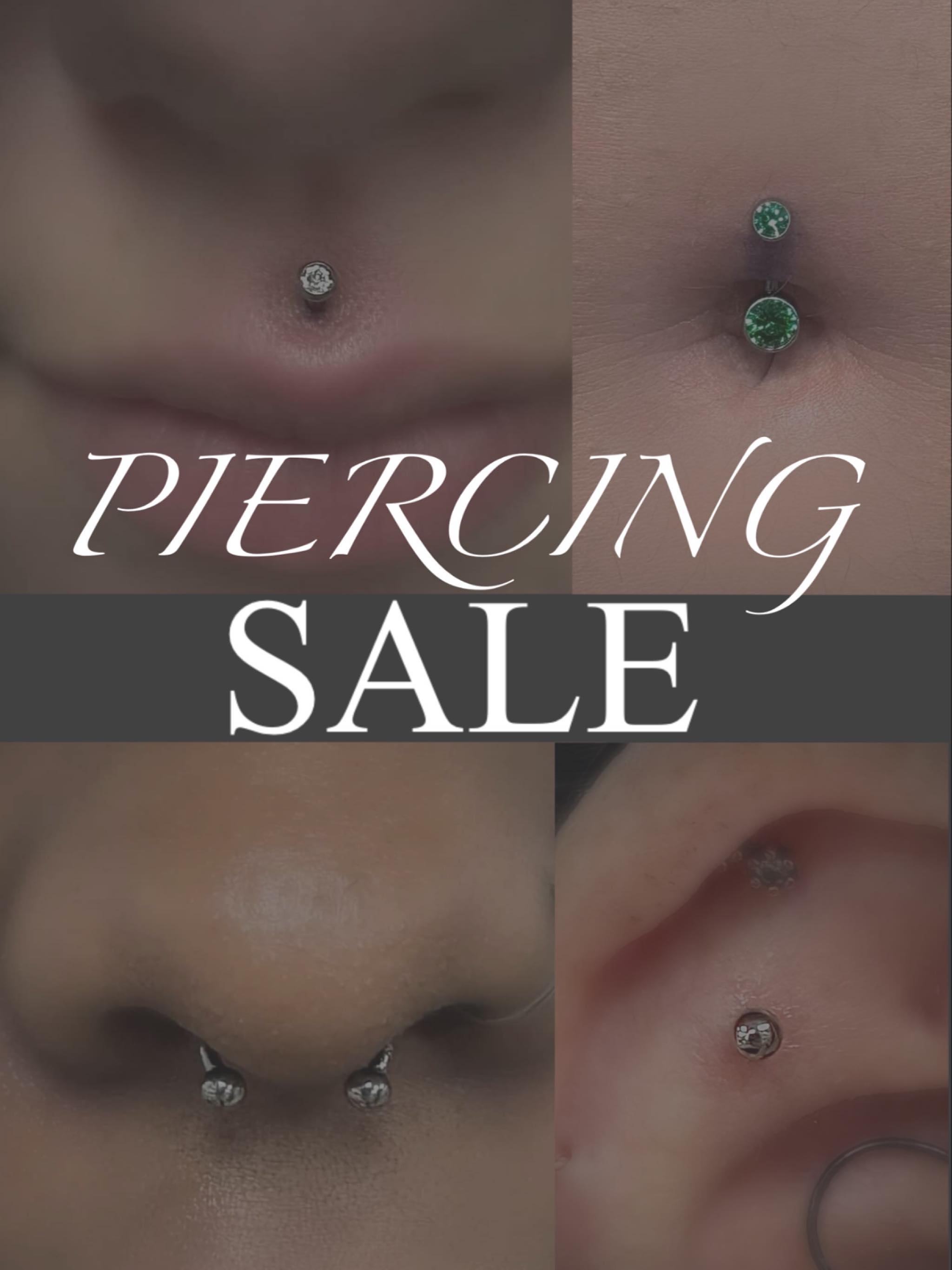 🔥BOGO half off Piercing sale🔥
From NOW 11/13 until Saturday November 22nd Serenity will be offering a BUY ONE GET ONE half off piercing sale. Whether you want to treat yourself to an extra piercing or bring in a friend at a discounted rate or split the savings- the choice is up to you!
Walkins welcome and appointments always come first. Limited slots available for booking for the week of the sale. Half off piercing applies to equal or lesser value piercing.
If you have any questions, give us a call. And stay tuned for our Thanksgiving Giveaway and black Friday gift card sale!