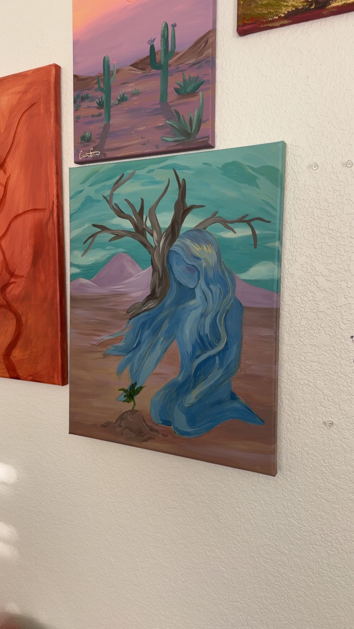 when the world makes us feel we need to rush
art reminds us to slow down
~ this is what it means to slow down ~
~~ bringing this piece to life in its first 4 hour session, getting the last brushstrokes in as daylight fades away