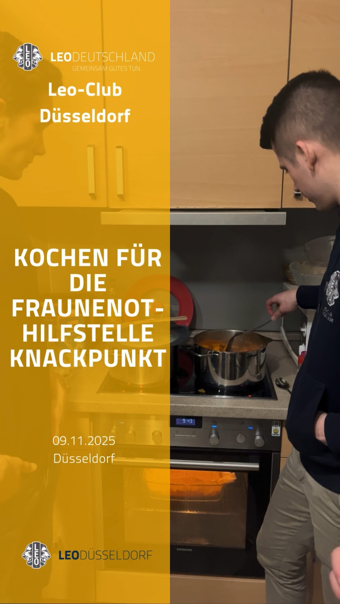 Am letzten Sonntag haben wir wieder ein Menü für die Frauennothilfstelle Knackpunkt @knackpunkt_duesseldorf gekocht!👩🍳👨🍳🥘 Wir freuen uns, damit den Bewohnerinnen und Mitarbeitenden etwas Gutes zu tun🫶🏻 Nach dem Kochen sind wir noch zusammen Essen gegangen. Es war ein richtig gelungener Abend☺️💛
#leoclubdüsseldorf #leoclub #activity #düsseldorf #weserve #knackpunkt #gemeinsamgutestun #volunteer