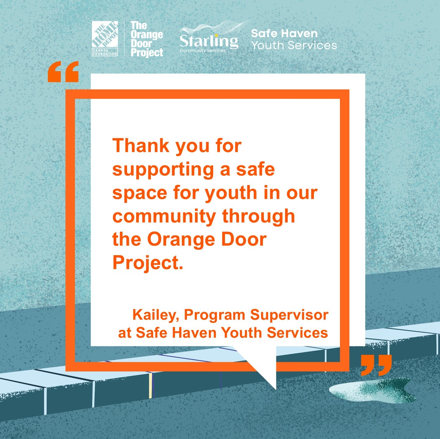 The @HomeDepotCanada #OrangeDoorProject campaign helps create new healthy pathways for youth at risk or experiencing homelessness in Canada.
From November 12 - December 21, when you donate in-store at Home Depot (Kitchener Sunrise Centre) you will support Starling's Safe Haven Youth Services.
Donate online or in-store today!
Link in Bio to donate!
#OrangeDoorProject #THDCF #StarlingSafeHavenYouthServices #SafeHaven