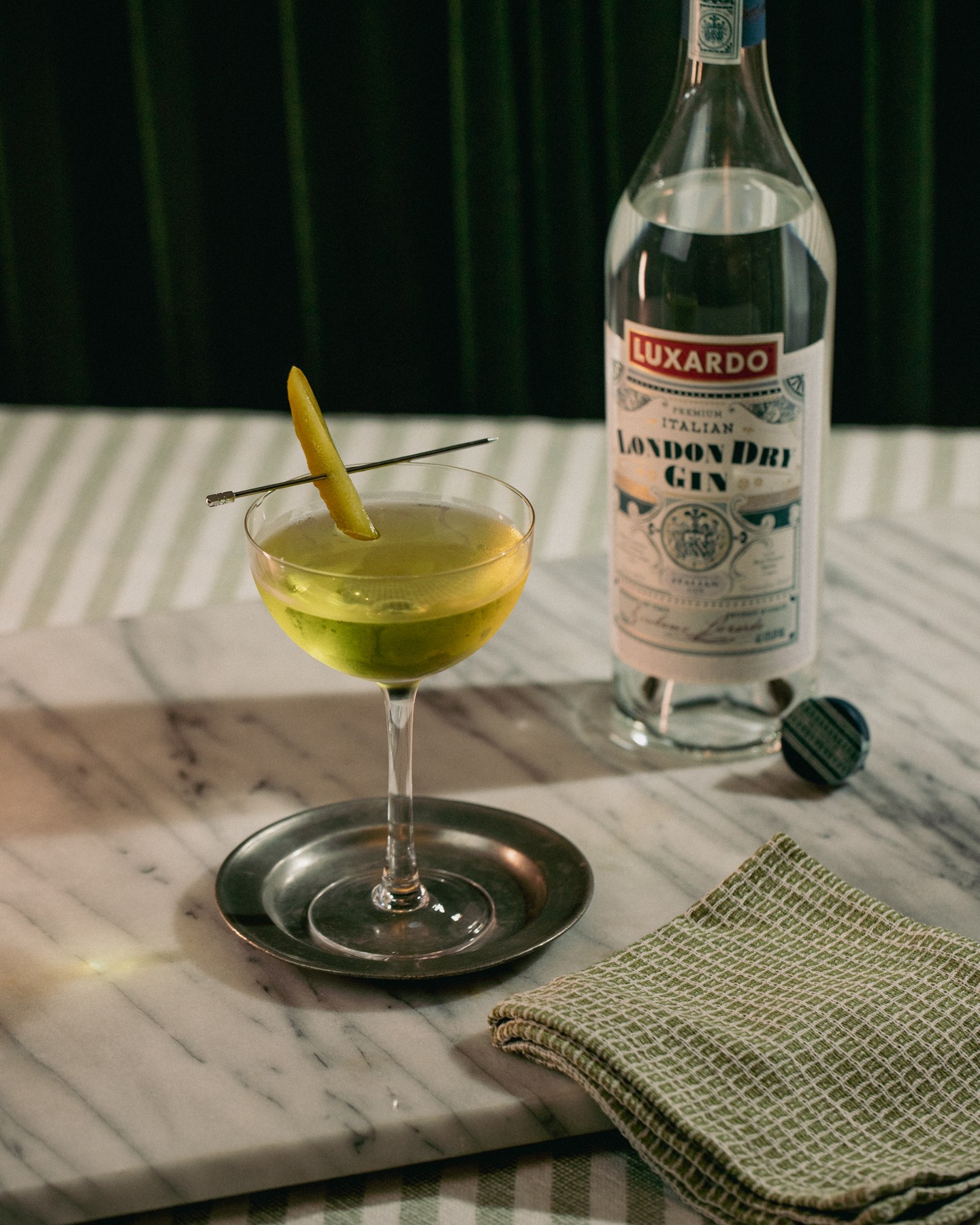 A little briny, a little botanical, all class 🥒🍸 Celebrate #NationalPickleDay the Luxardo way — with a Pickle Martini made with Luxardo London Dry Gin.