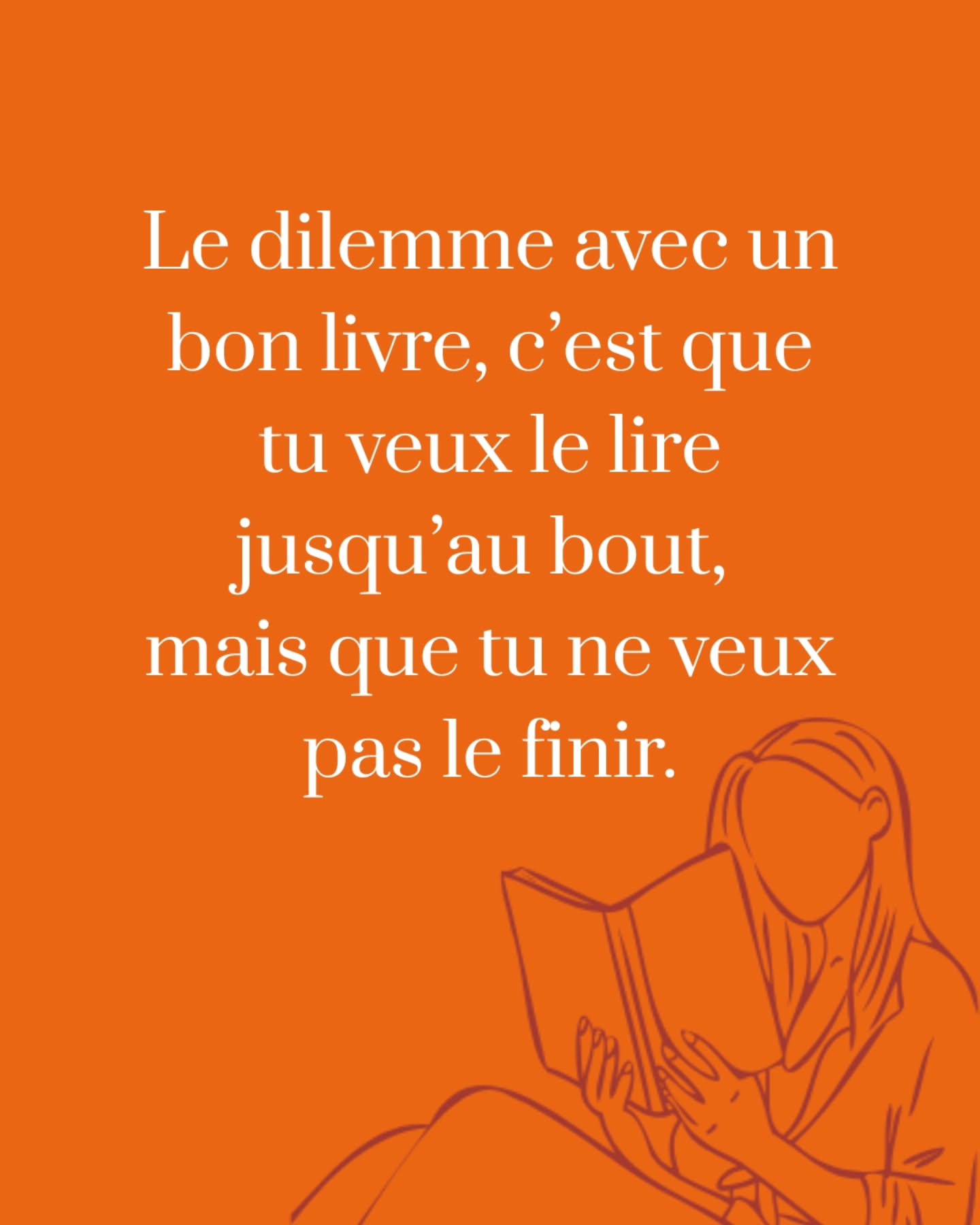 Je veux trop arriver au bout... Pitié que ce livre ne se termine jamais... Vite, connaître la fin... Faites en sorte que ce livre dure pour l'éternité !
Toi aussi, un bon livre te fait cet effet-là ?
#livre #bookstafrance #livreaddict #bookstafr #bonlivre