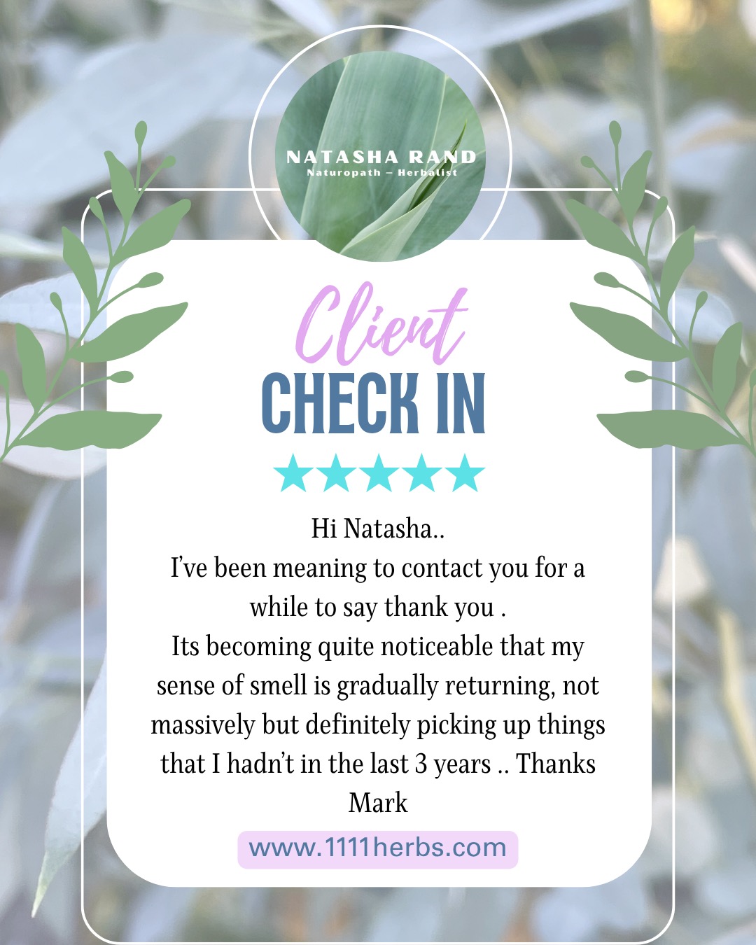 Mark lost his sense of smell after contracting Covid, so I started him on a "simple" : one single herb—a plant traditionally known for supporting nerve repair.
⠀
The olfactory nerve (the one responsible for smell) is an unmyelinated nerve, meaning it doesn’t have the protective myelin sheath you might think of as the insulation around a wire. This makes it more vulnerable to damage—but also capable of regeneration with the right support.
Mark has continued to improve with perseverance with taking the prescription 🌿
⠀
As a herbalist, I’m able to work with stronger formulas and specialised herbal preparations that are not available on the high street, allowing for more targeted and effective support. If you or anyone you know needs some focused and bespoke medicine - do get in touch x