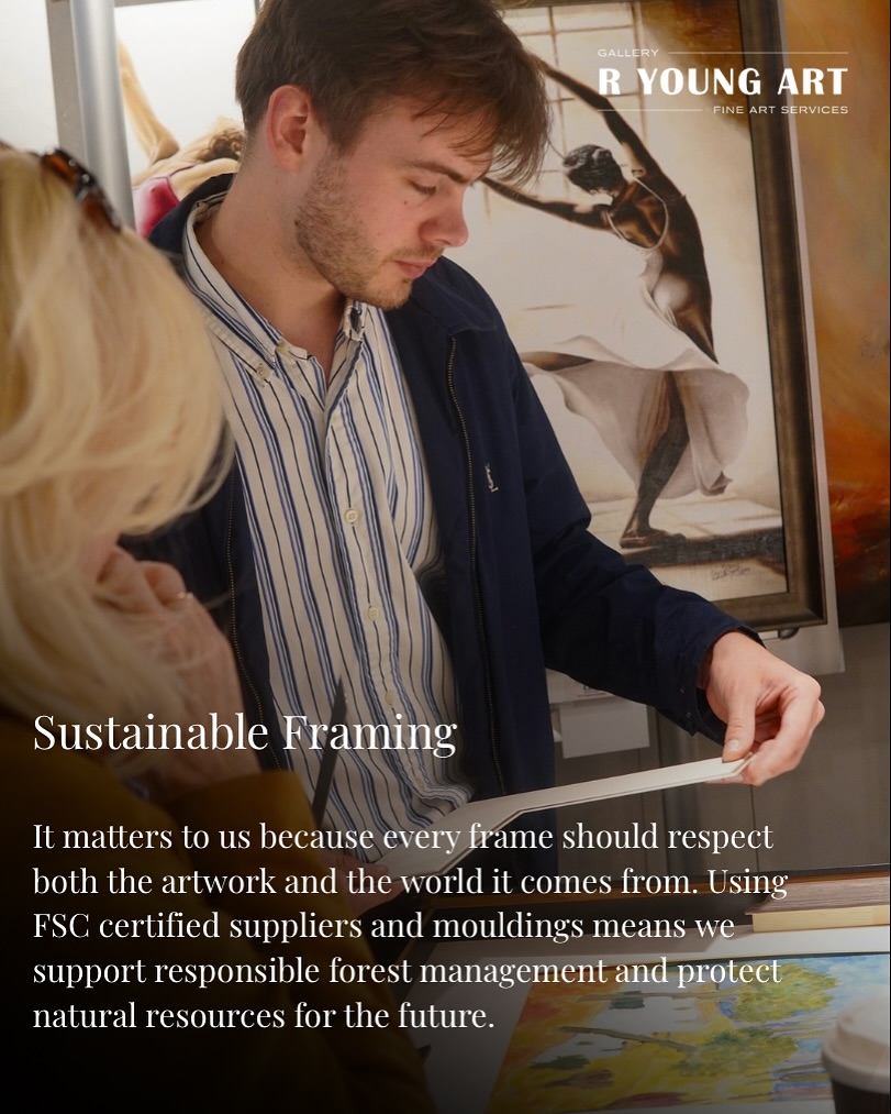 We take framing seriously but we have a bit of fun with it too 🖼️ All of our frames come from FSC certified suppliers and FSC certified mouldings, so every piece is dressed properly and sourced responsibly.
Swipe to see a few of our latest framing results and how a good frame can completely lift the artwork!
#WokinghamArt
#WokinghamGallery
#BerkshireArt
#BerkshireArtists
#UKArtScene
#ArtInWokingham