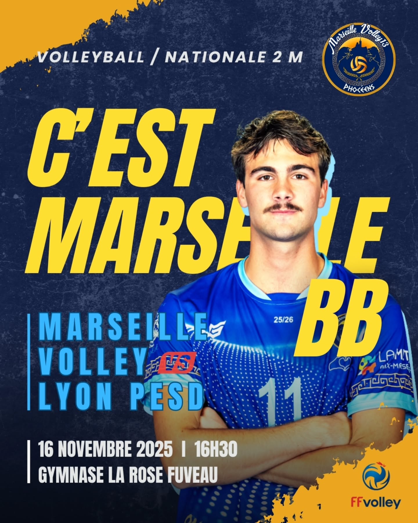 GAME DAY – Nationale 2M 🔵⚪️
Ce week-end, on joue à domicile et on compte sur vous pour faire vibrer le gymnase ! 💥
📍 Rdv à La Rose, dimanche à 16h30
Les Phocéens sont prêts et vous attendent nombreux
📷 @marif_deruffi