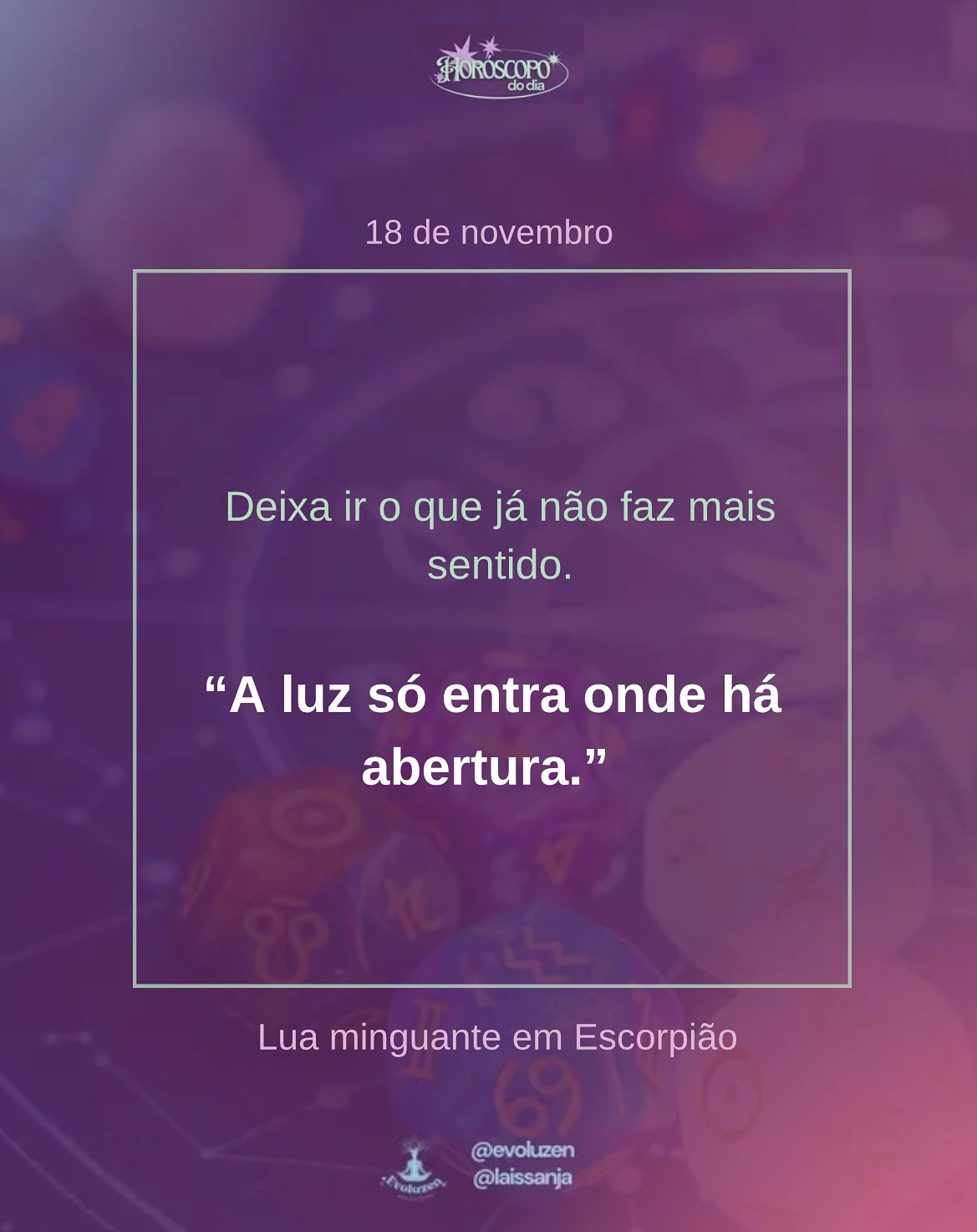 18 de novembro ✨💫