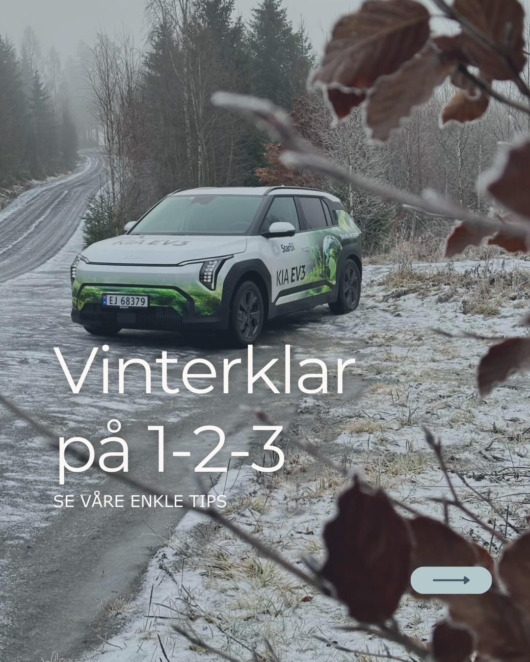 Vinterklar på 1-2-3 ❄️ Er bilen din klar?
Små grep nå = tryggere turer i kulda 🚘
Trenger du hjelp? Ta kontakt med oss på 35 90 04 90 for verkstedtime.