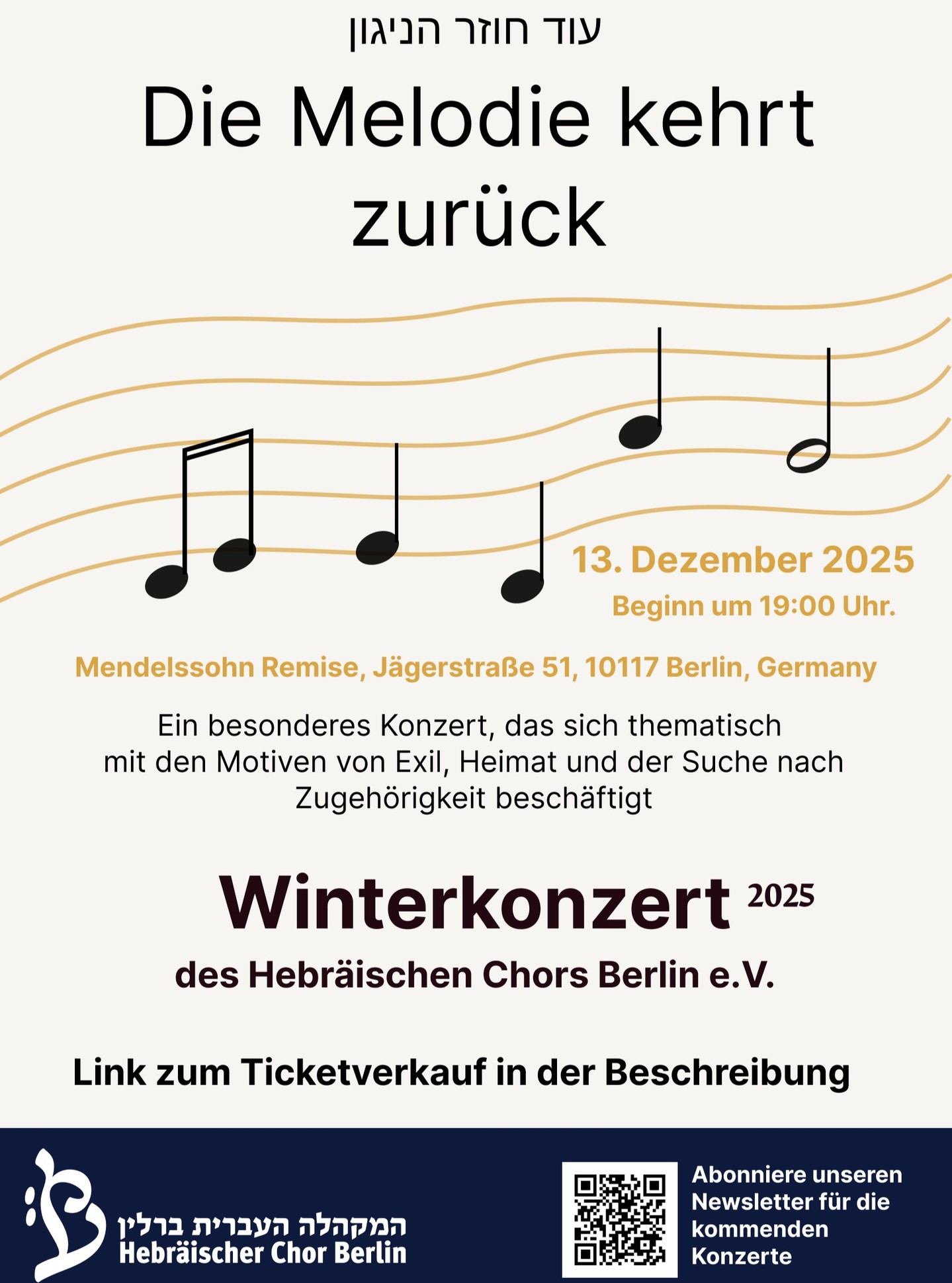 Tickets kaufen / link in bio:
https://www.hebrew-choir-berlin.de/event-details/od-chozer-hanigun-die-melodie-kehrt-zuruck